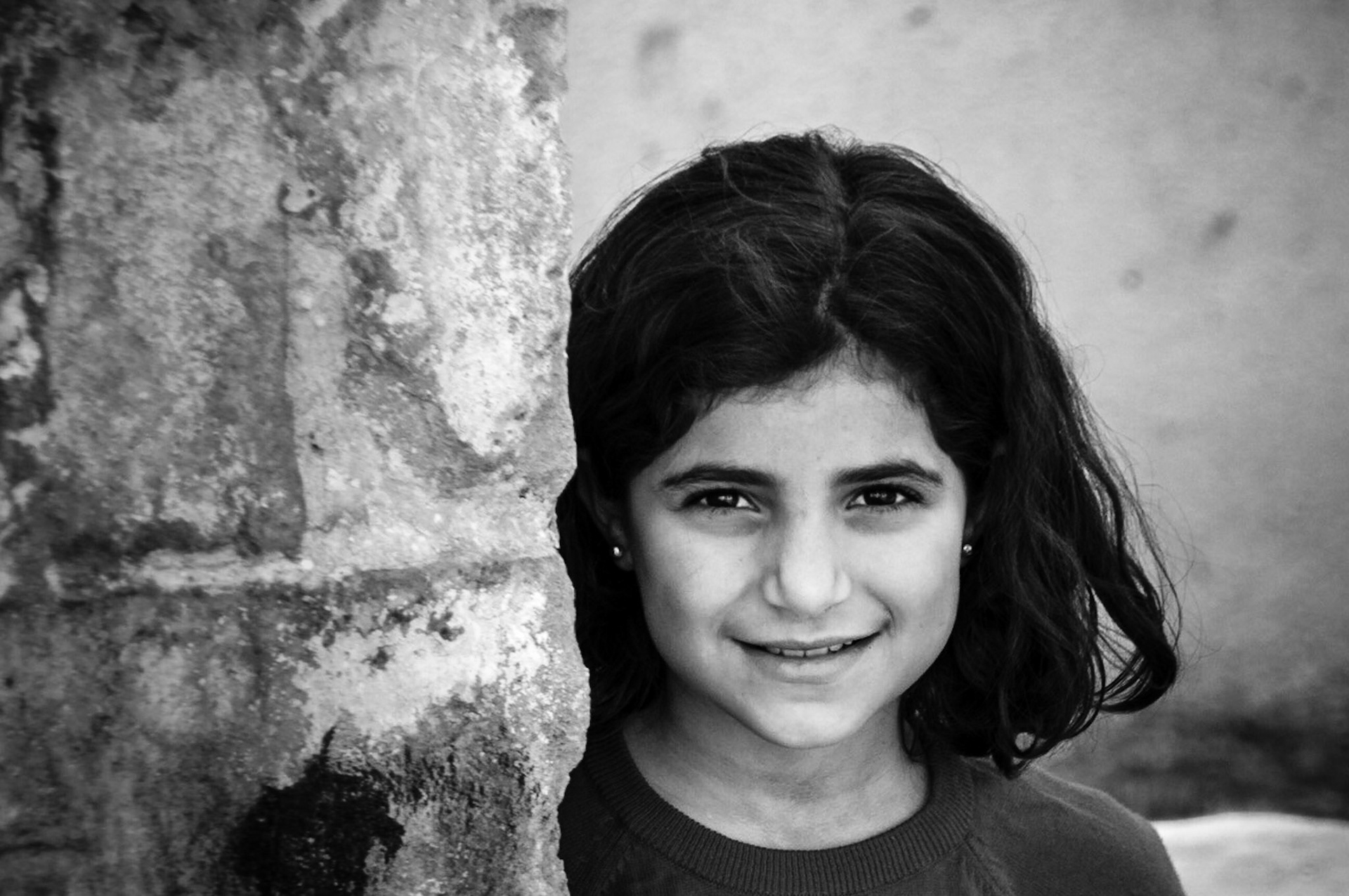 Girl posing for a photo in Old Nicosia, Cyprus