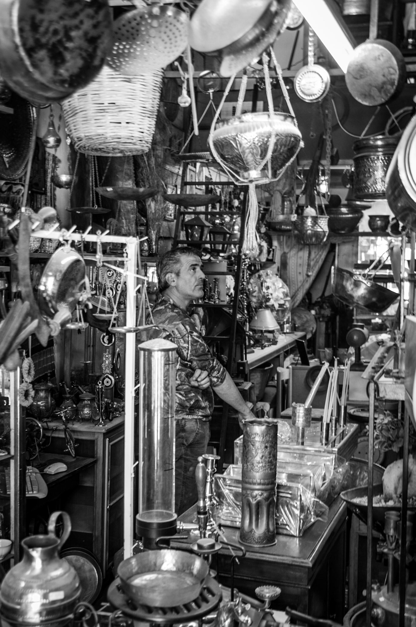 Tinsmith (Γανοματάς) in Old Nicosia, Cyprus