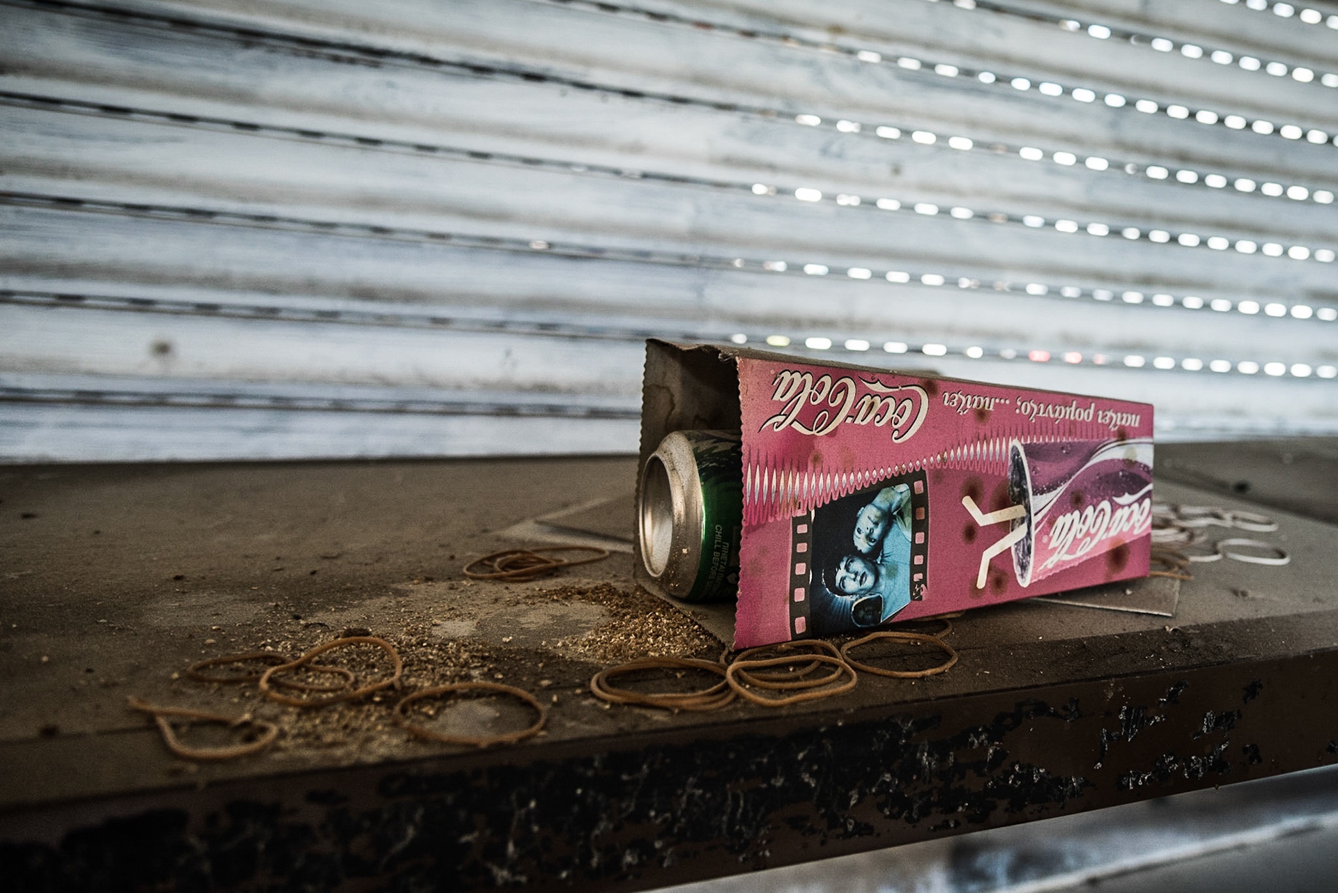 Urban exploration in an abandoned cinema in Nicosia, Cyprus