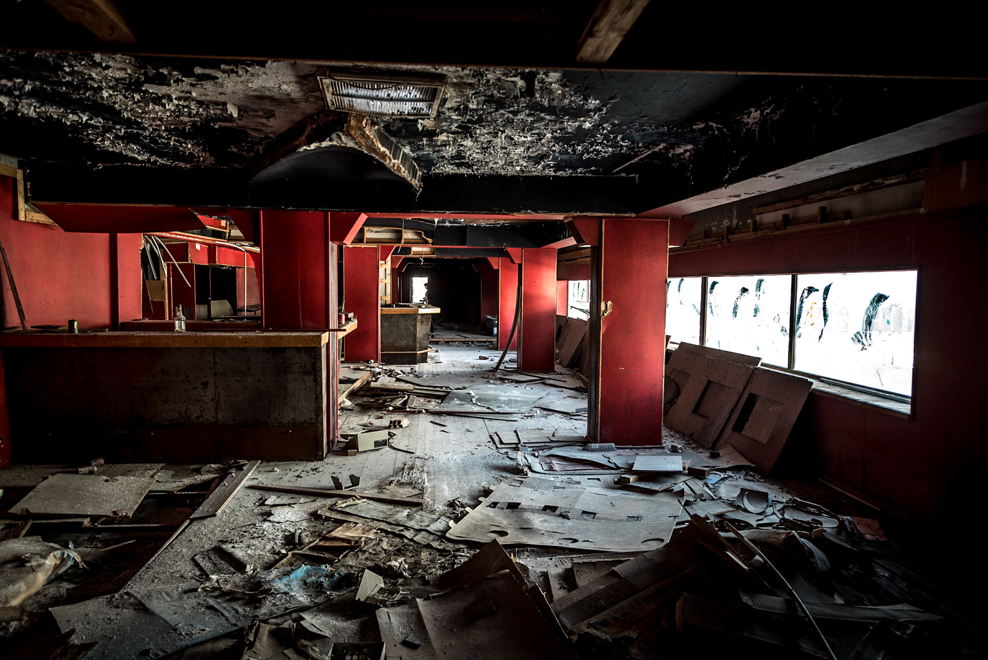 Urban exploration in an abandoned cinema in Nicosia, Cyprus