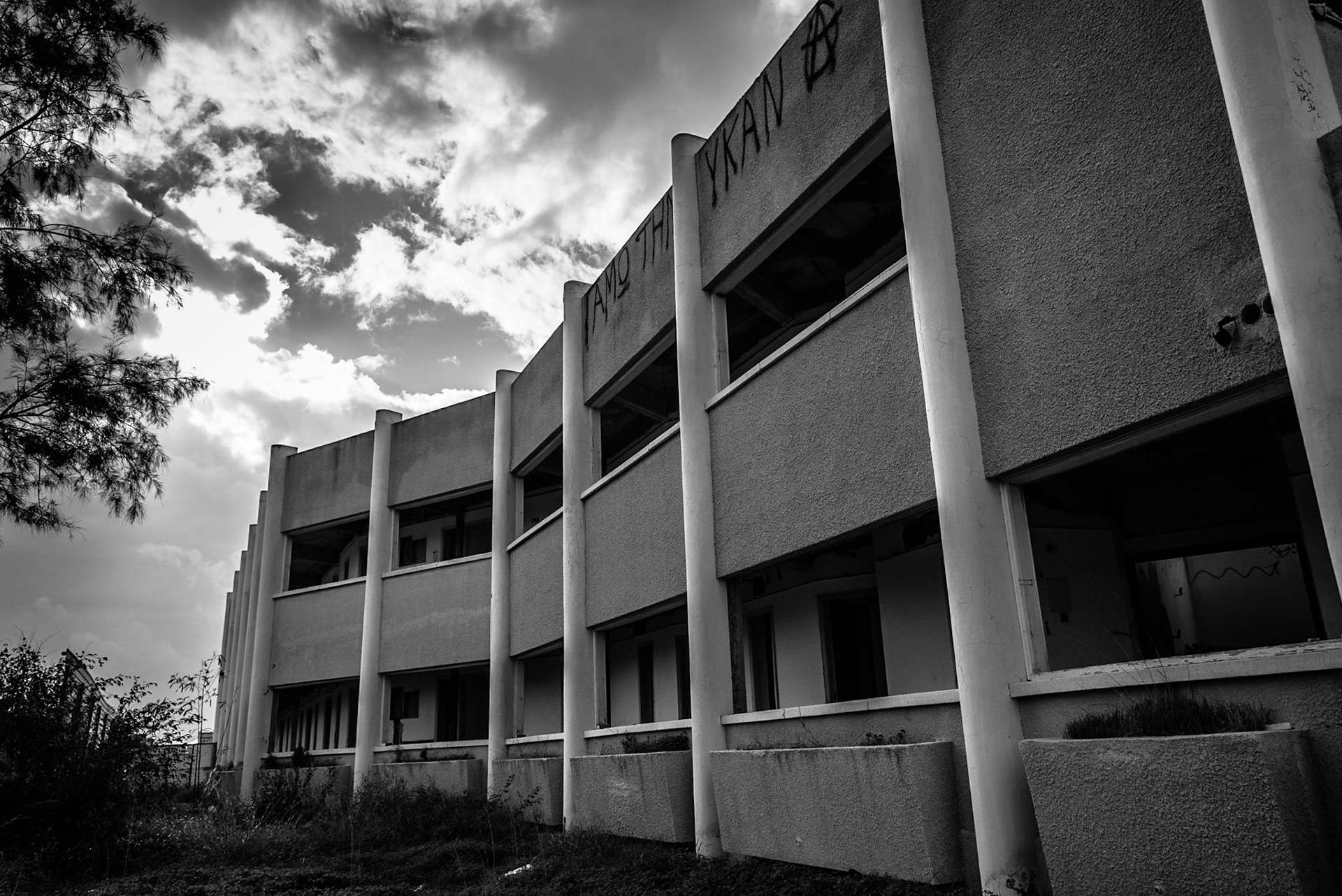 Urban exploration in an abandoned hotel in Larnaca, Cyprus