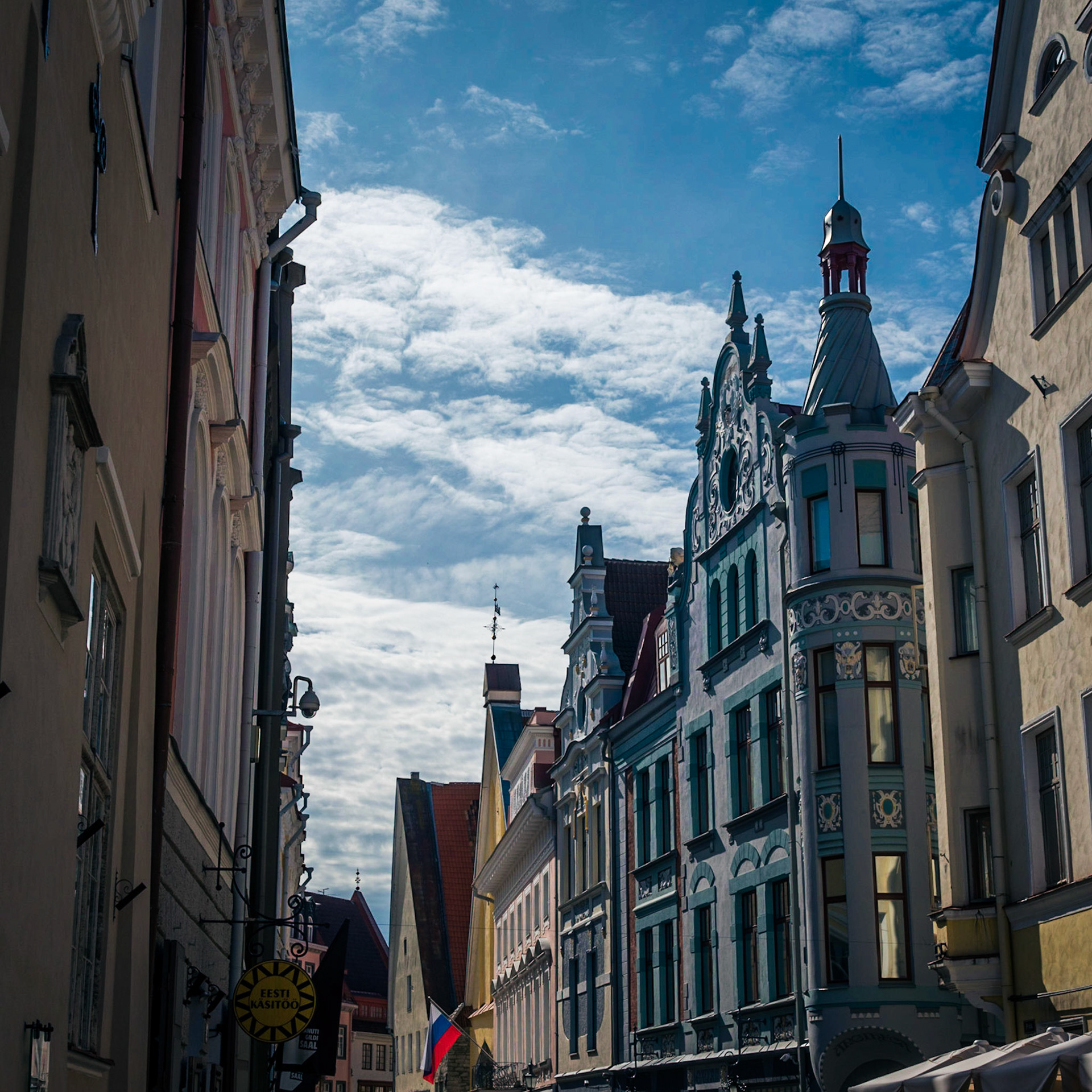 Beautiful buildings in Tallinn, Estonia