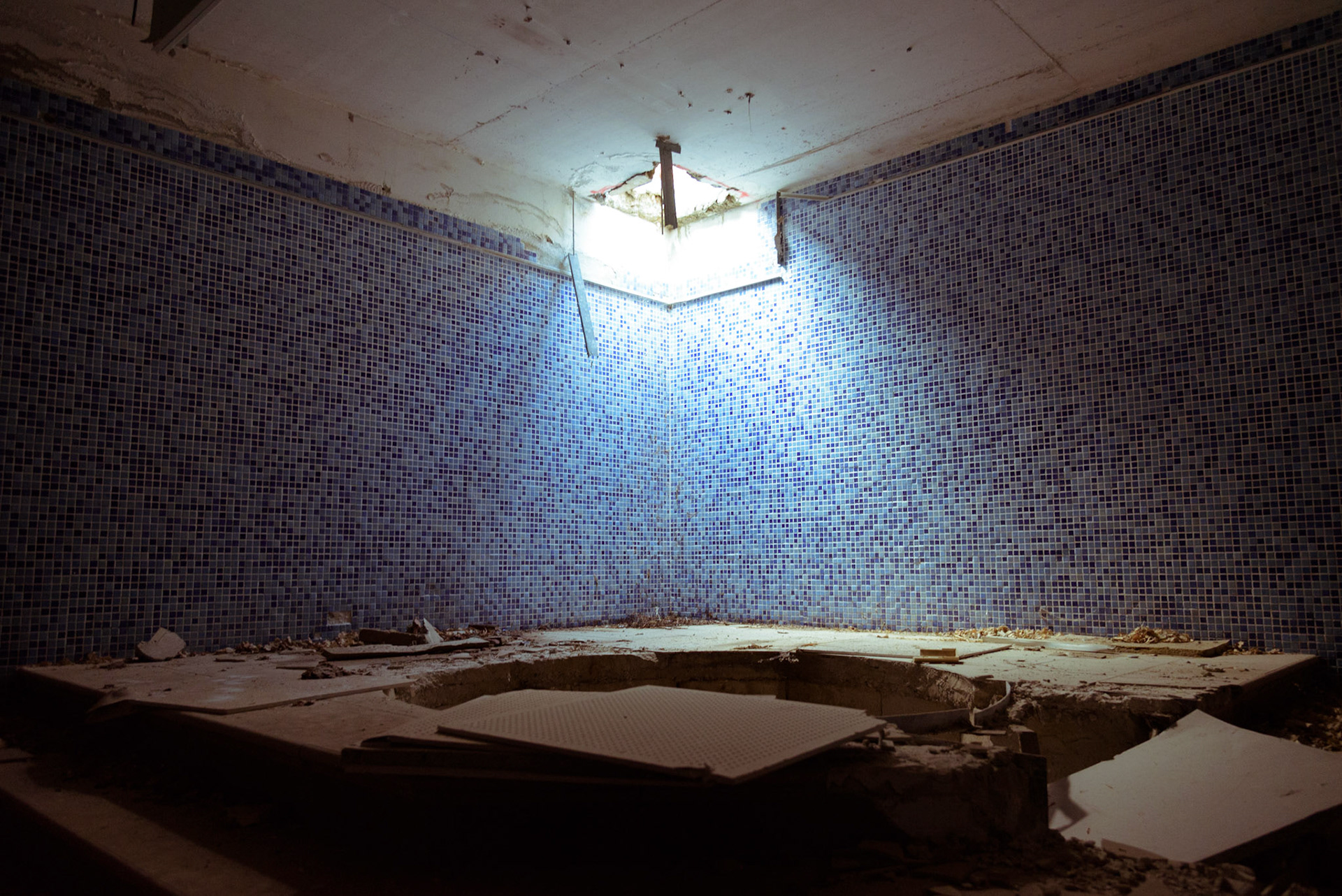 Urban exploration in an abandoned hotel in Larnaca, Cyprus