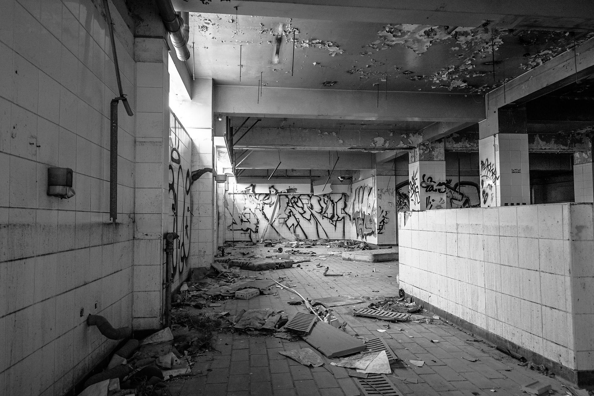 Urban exploration in an abandoned hotel in Larnaca, Cyprus