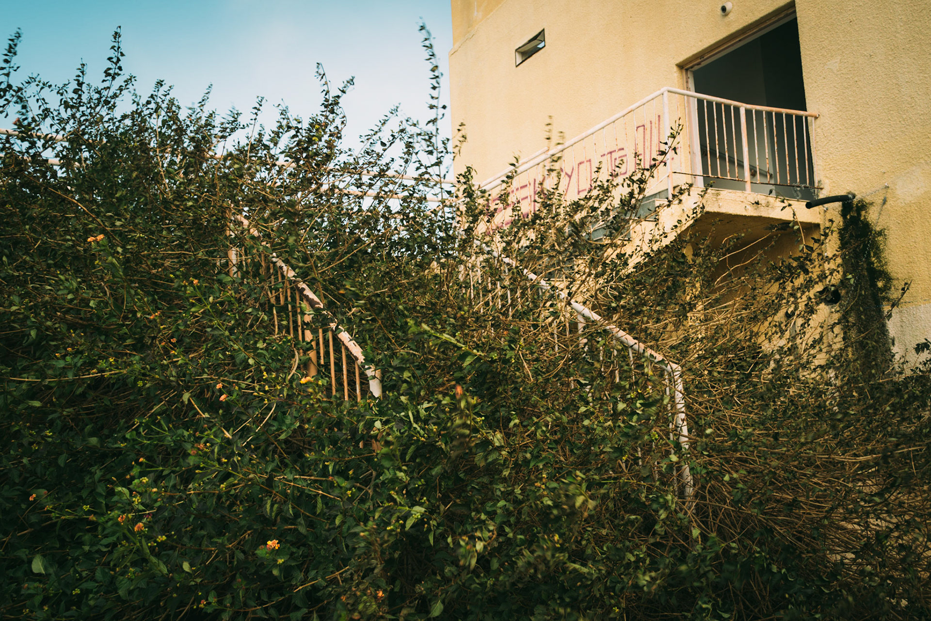 Urban exploration in an abandoned hotel in Larnaca, Cyprus
