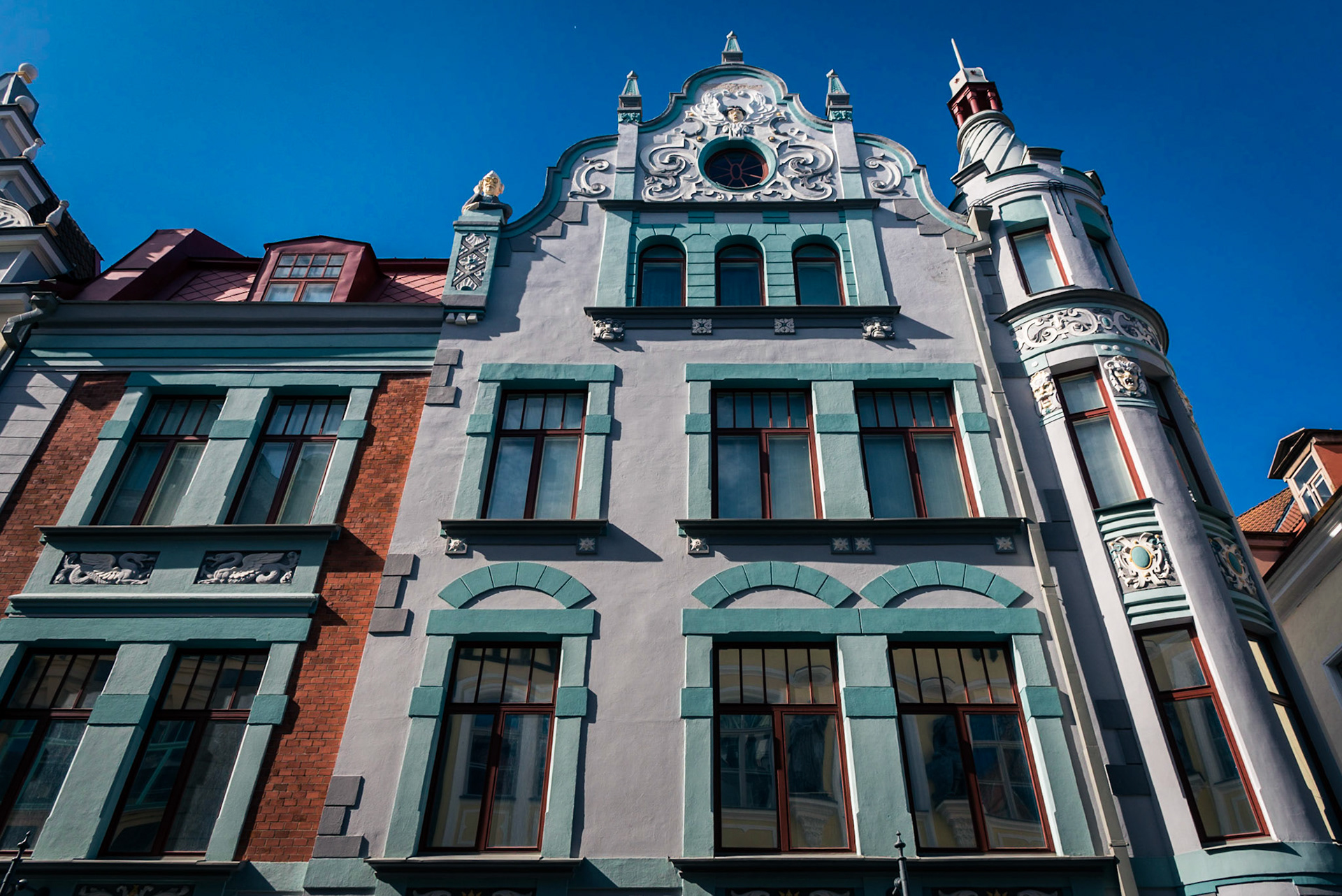 Beautiful building in Tallinn, Estonia