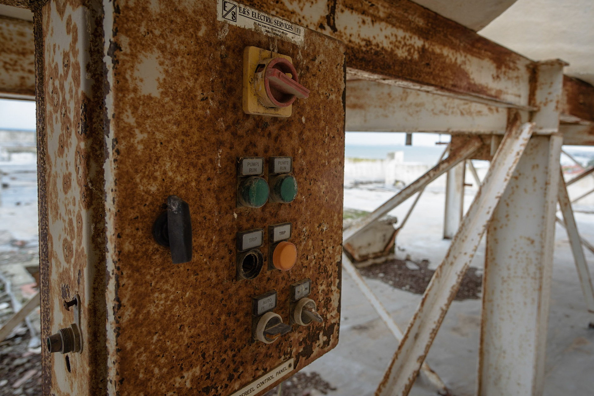 Urban exploration in an abandoned hotel in Larnaca, Cyprus