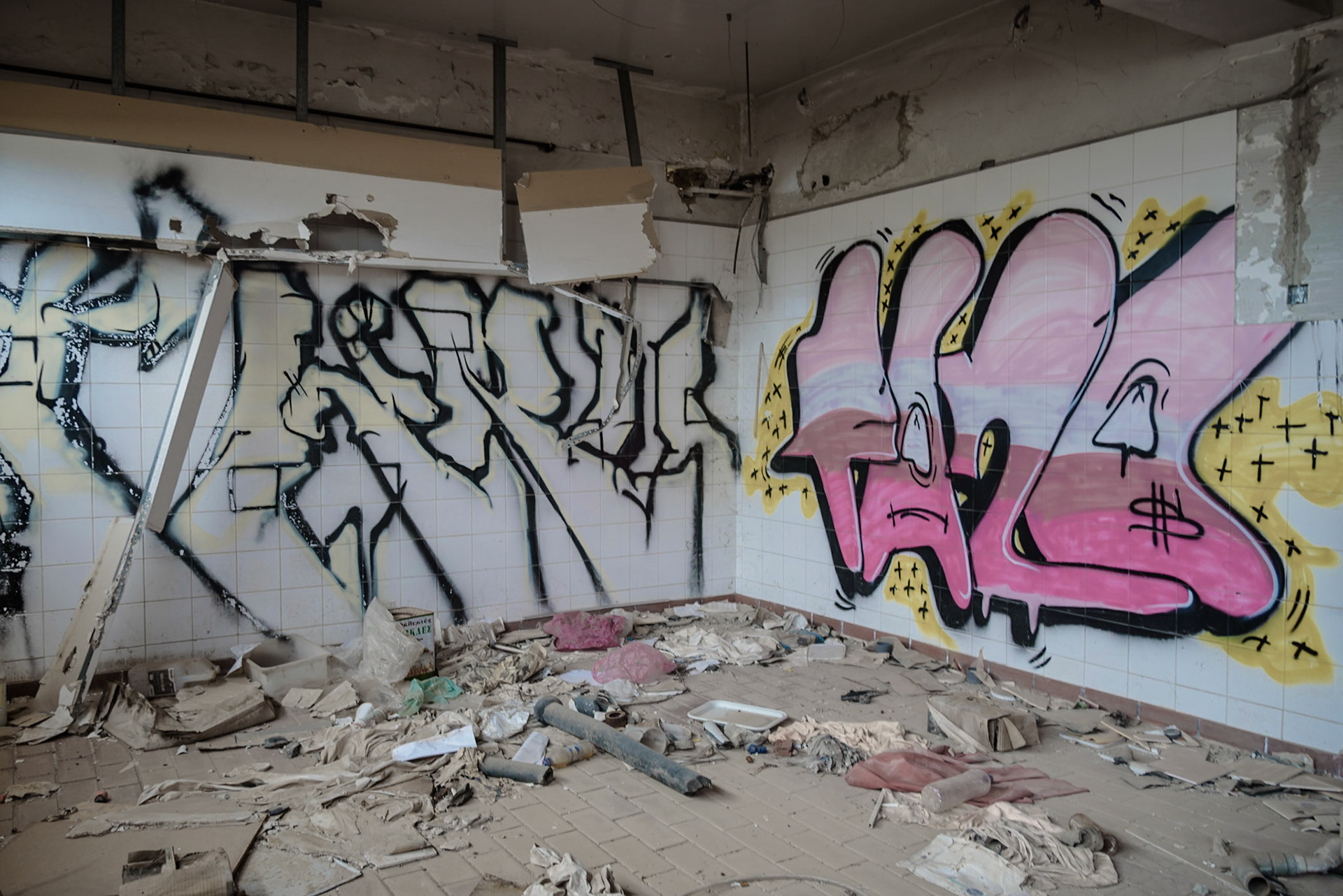 Urban exploration in an abandoned hotel in Larnaca, Cyprus
