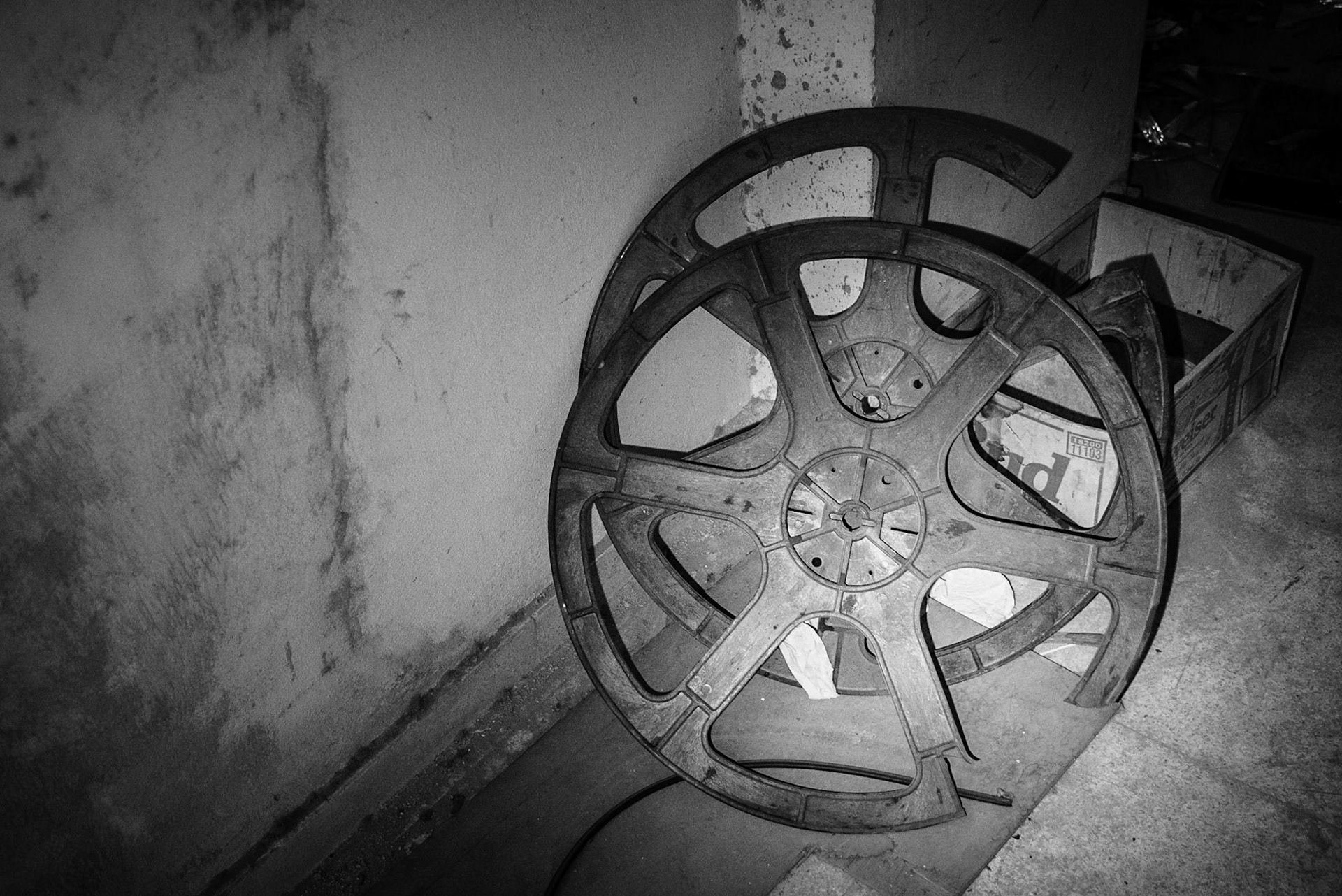 Urban exploration in an abandoned cinema in Nicosia, Cyprus