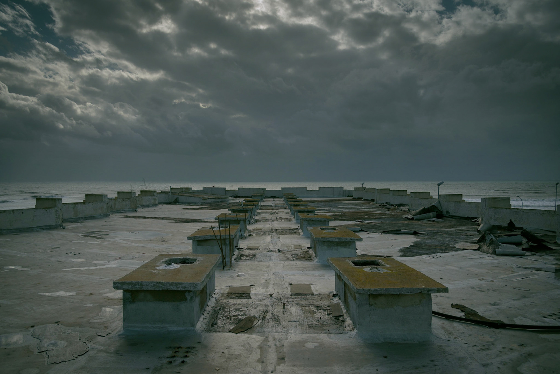Urban exploration in an abandoned hotel in Larnaca, Cyprus