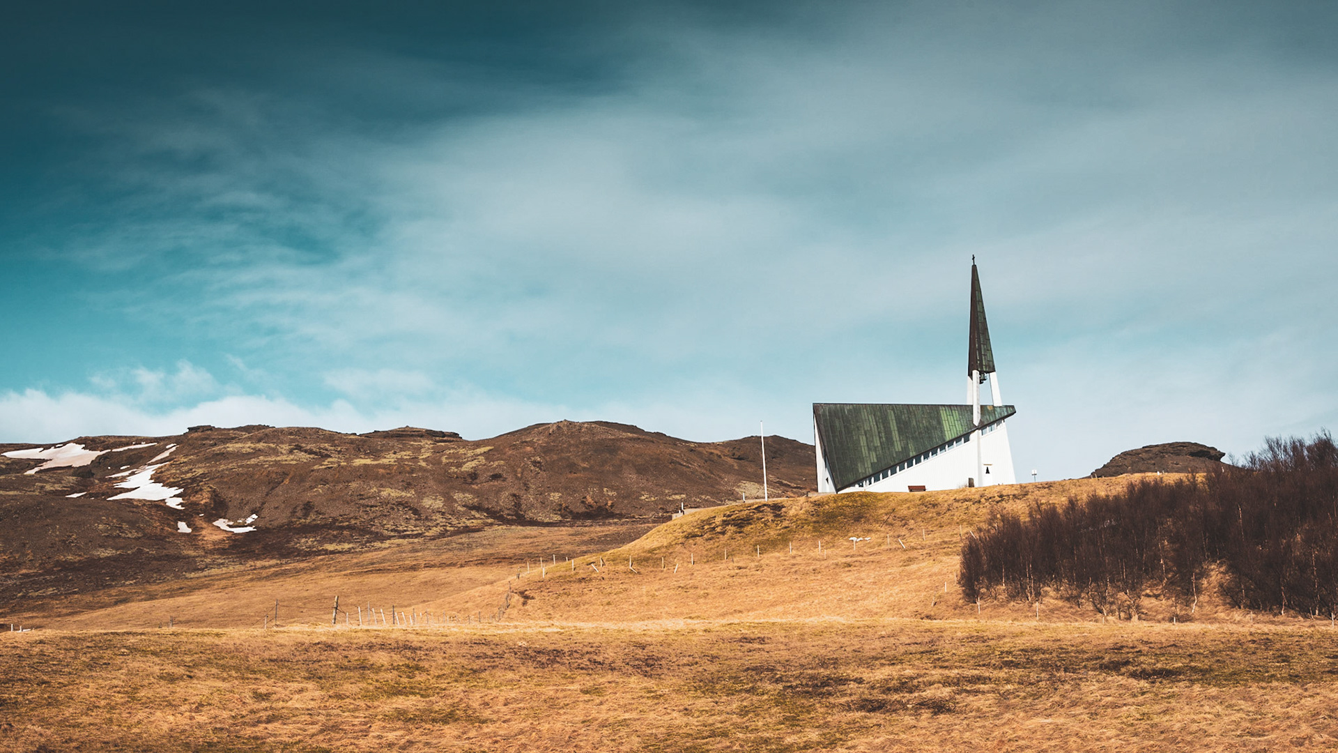 Mosfellskirkja (Mosfell Church) is located in historic Mosfellsdal (Mosfell Valley) in Iceland