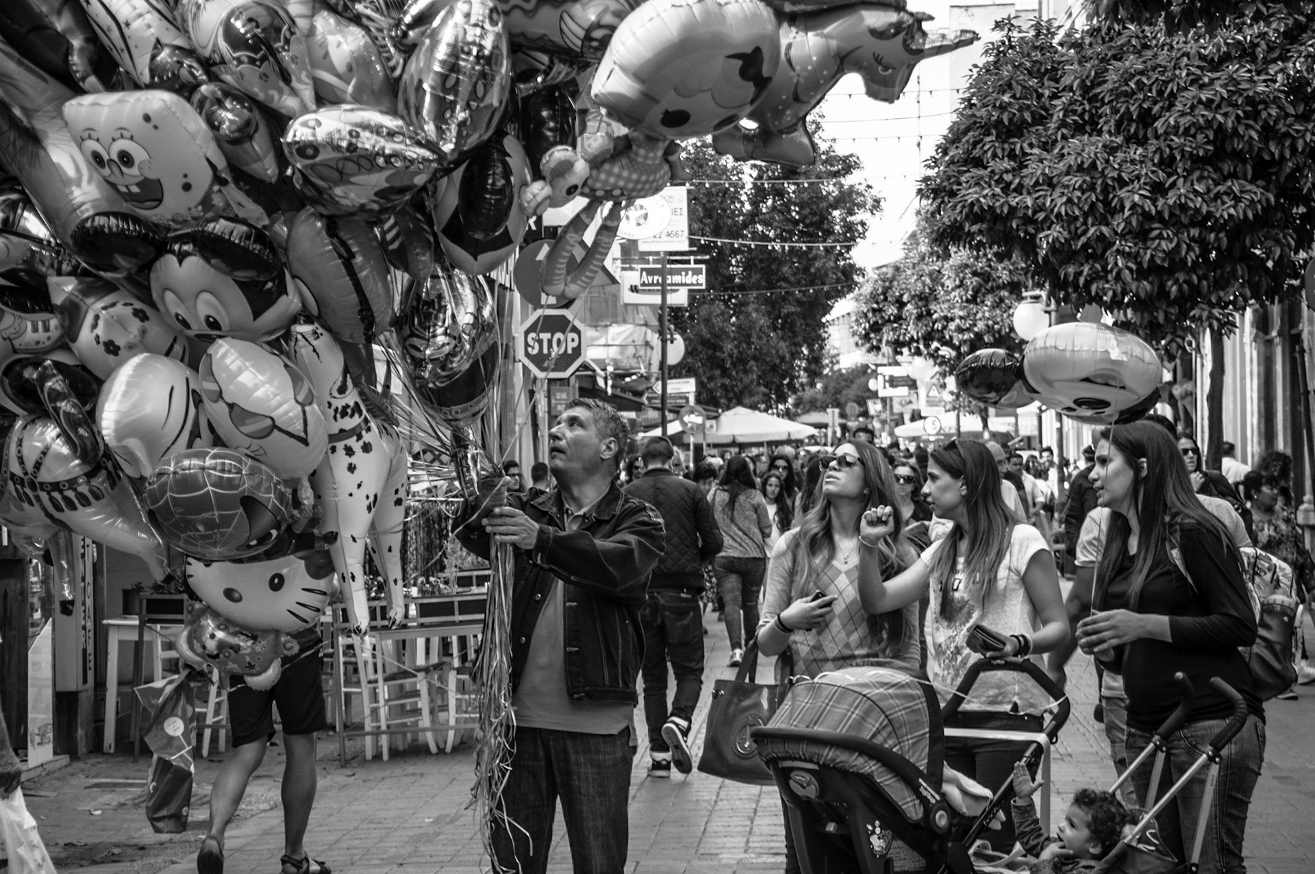 Street Photography at Ledras Street in Old Nicosia, Cyprus
