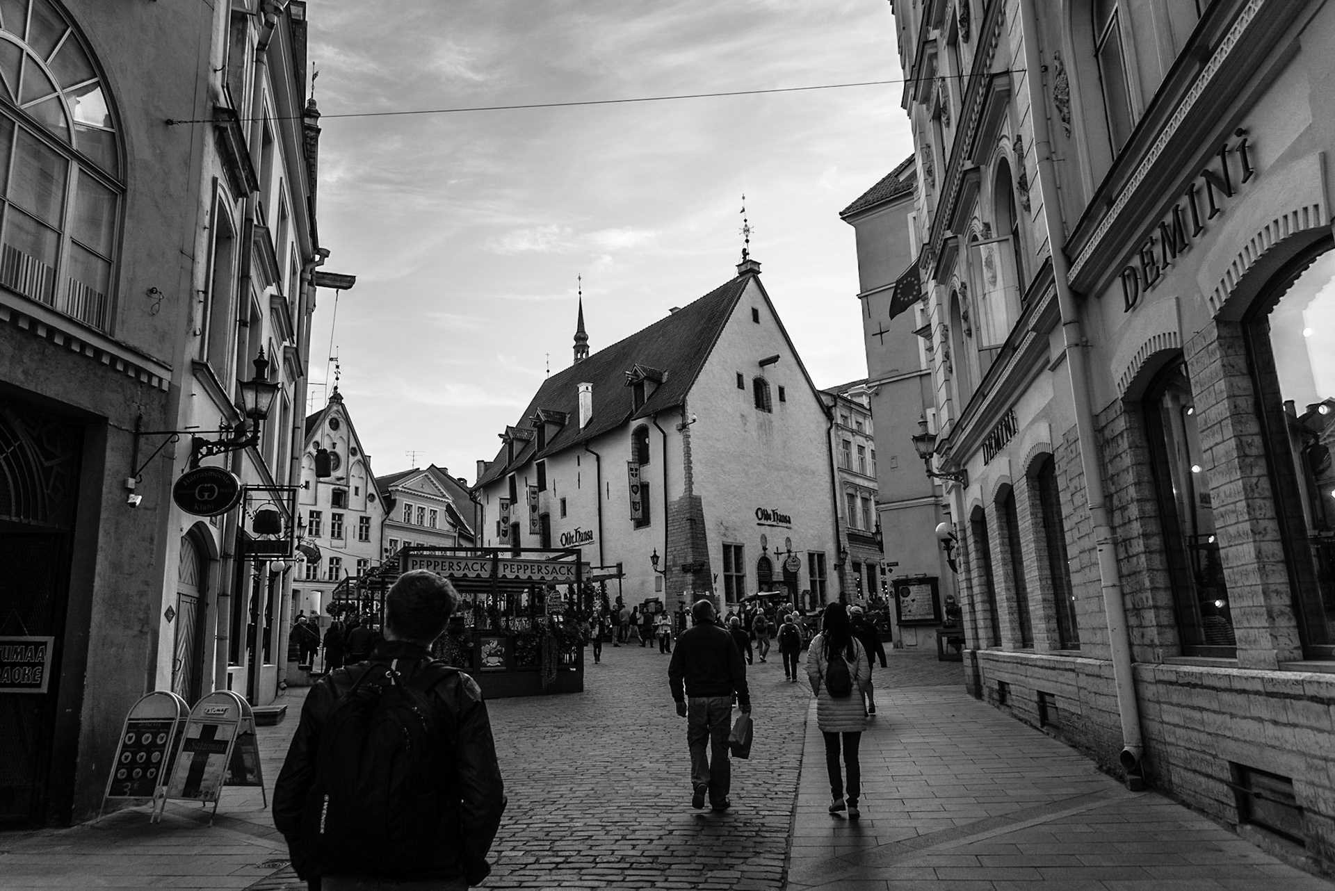 Street photography in Old Tallinn, Estonia
