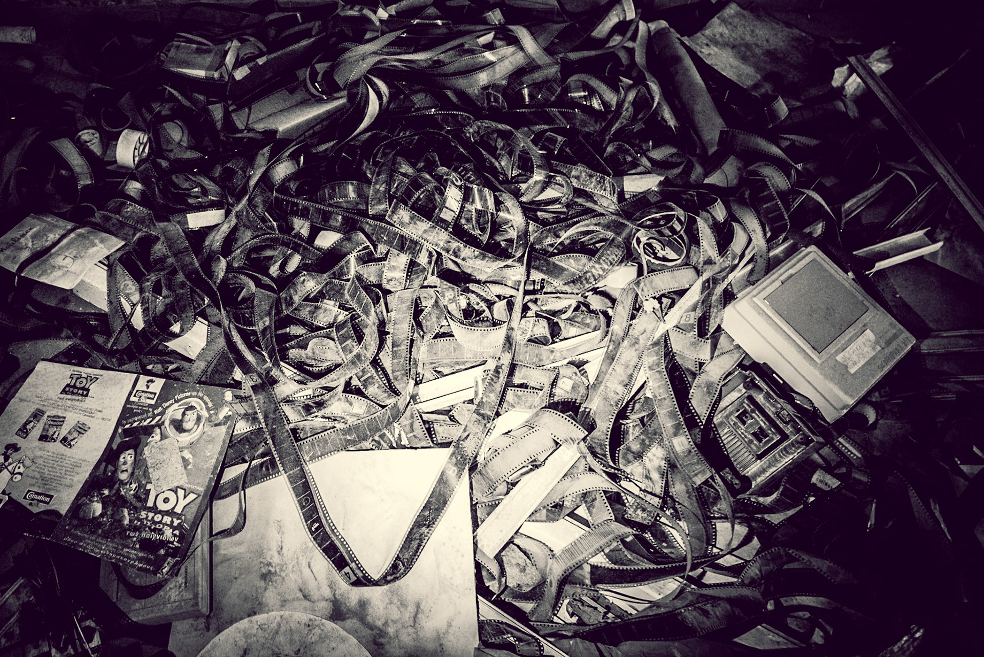 Urban exploration in an abandoned cinema in Nicosia, Cyprus