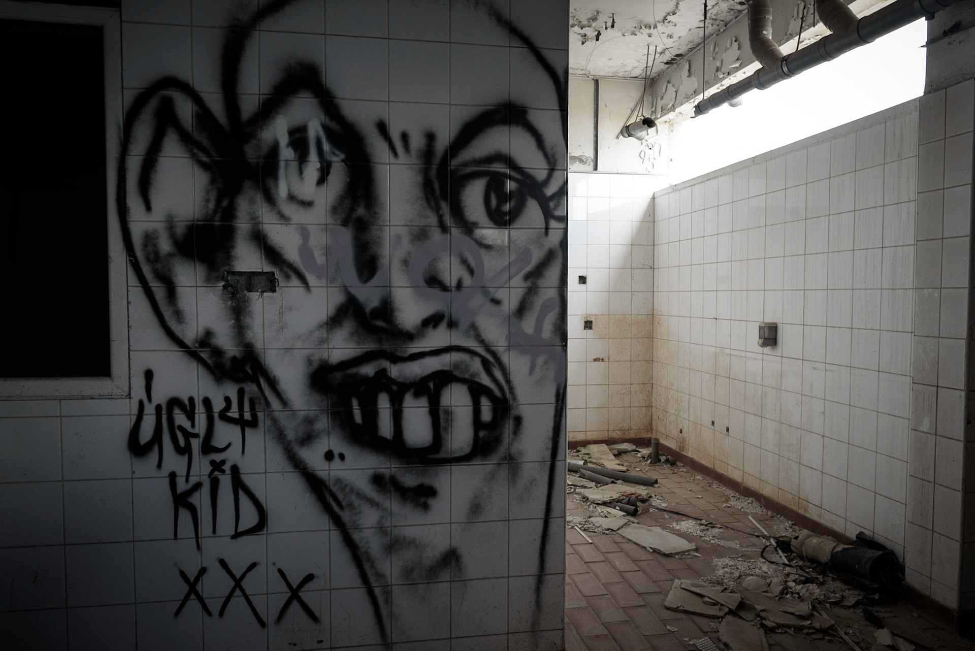 Urban exploration in an abandoned hotel in Larnaca, Cyprus