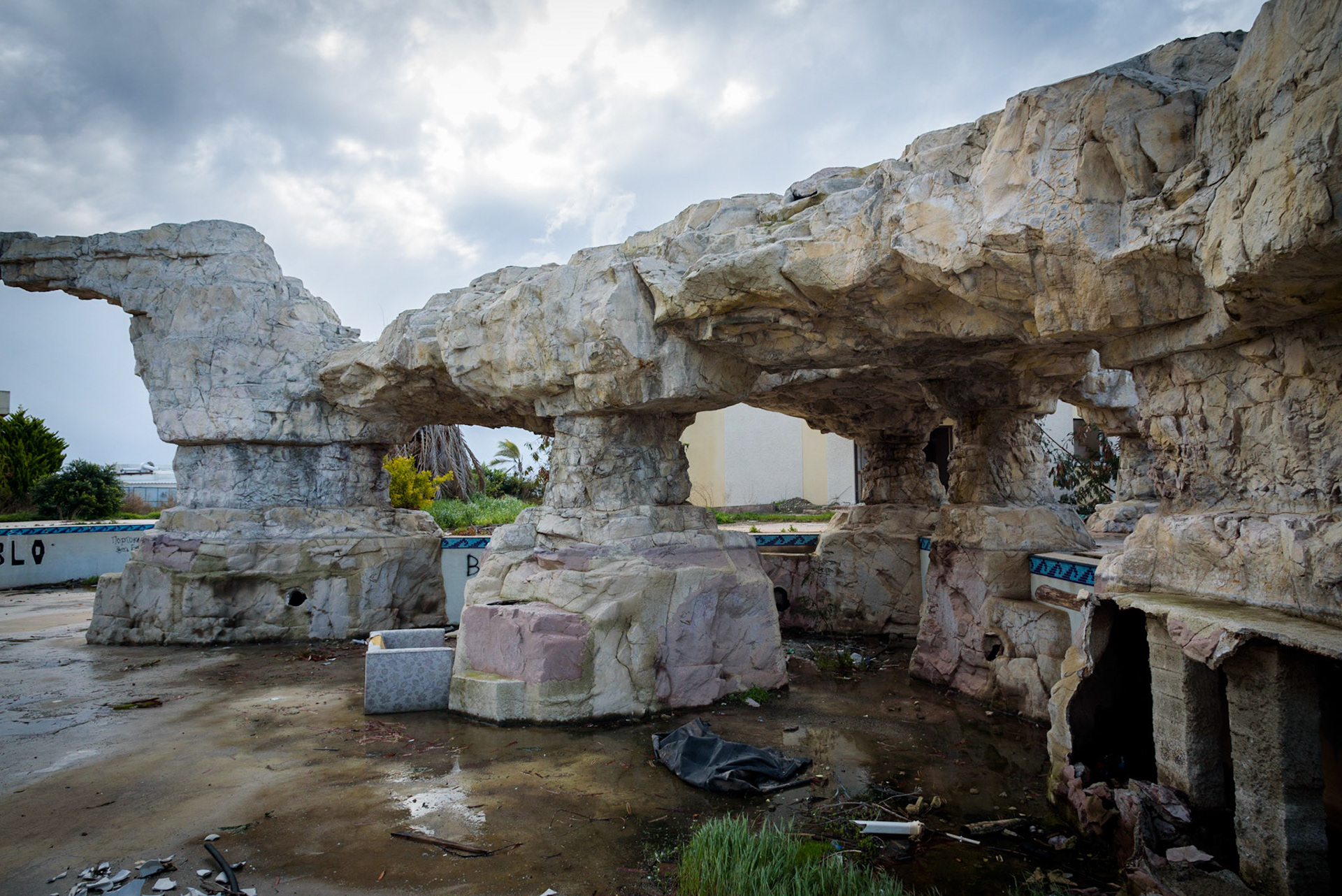 Urban exploration in an abandoned hotel in Larnaca, Cyprus