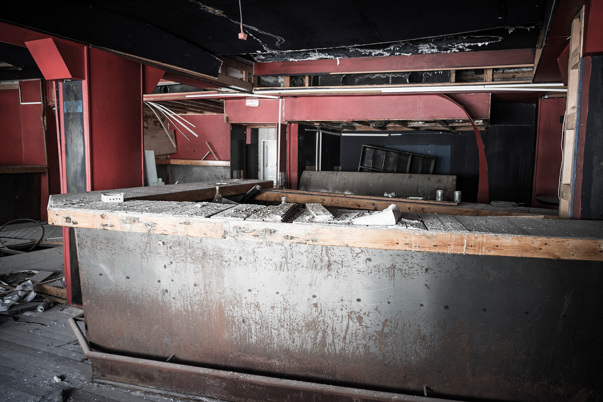 Urban exploration in an abandoned cinema in Nicosia, Cyprus