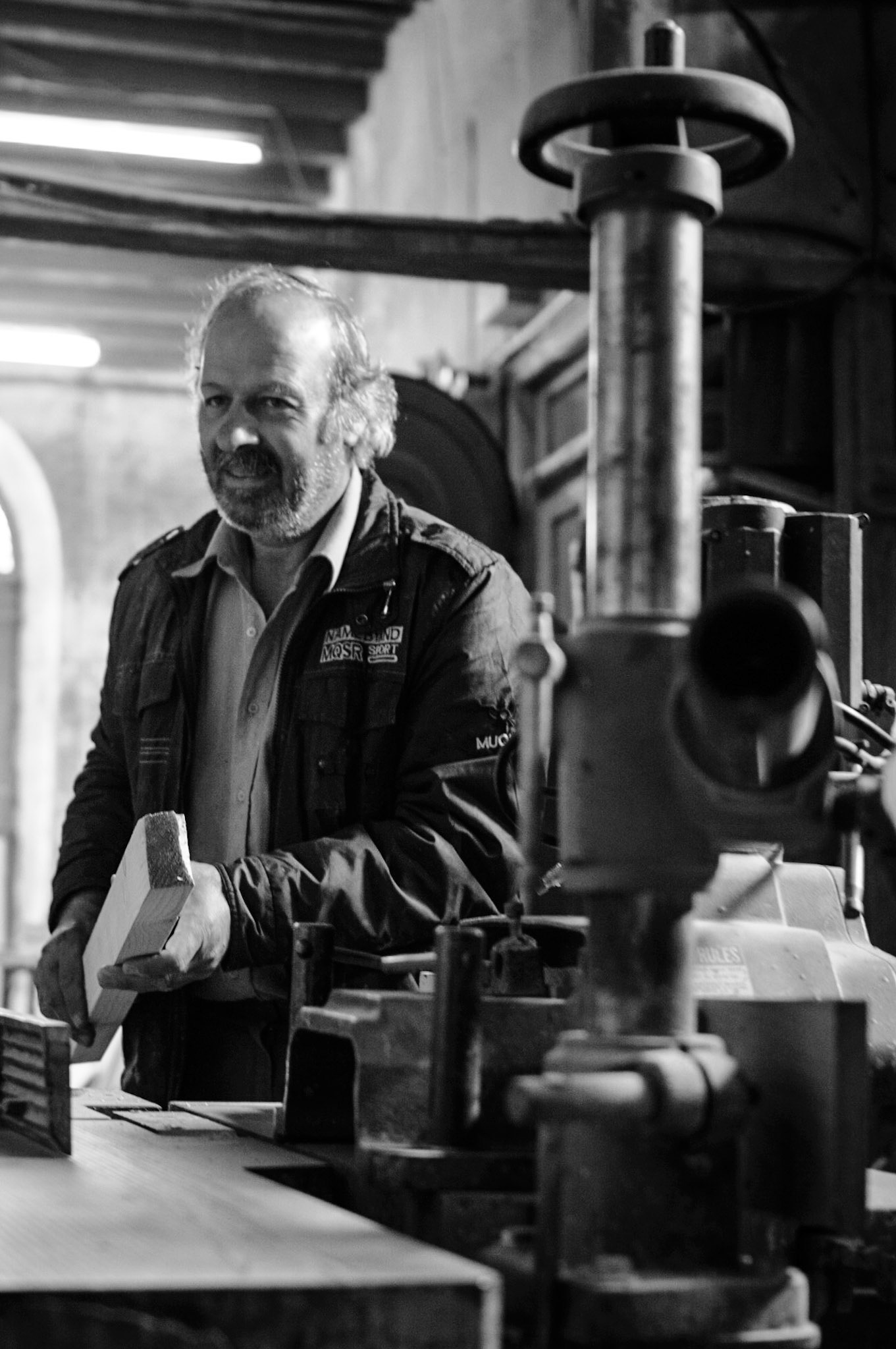 A wood worker in his shop in Old Nicosia, Cyprus