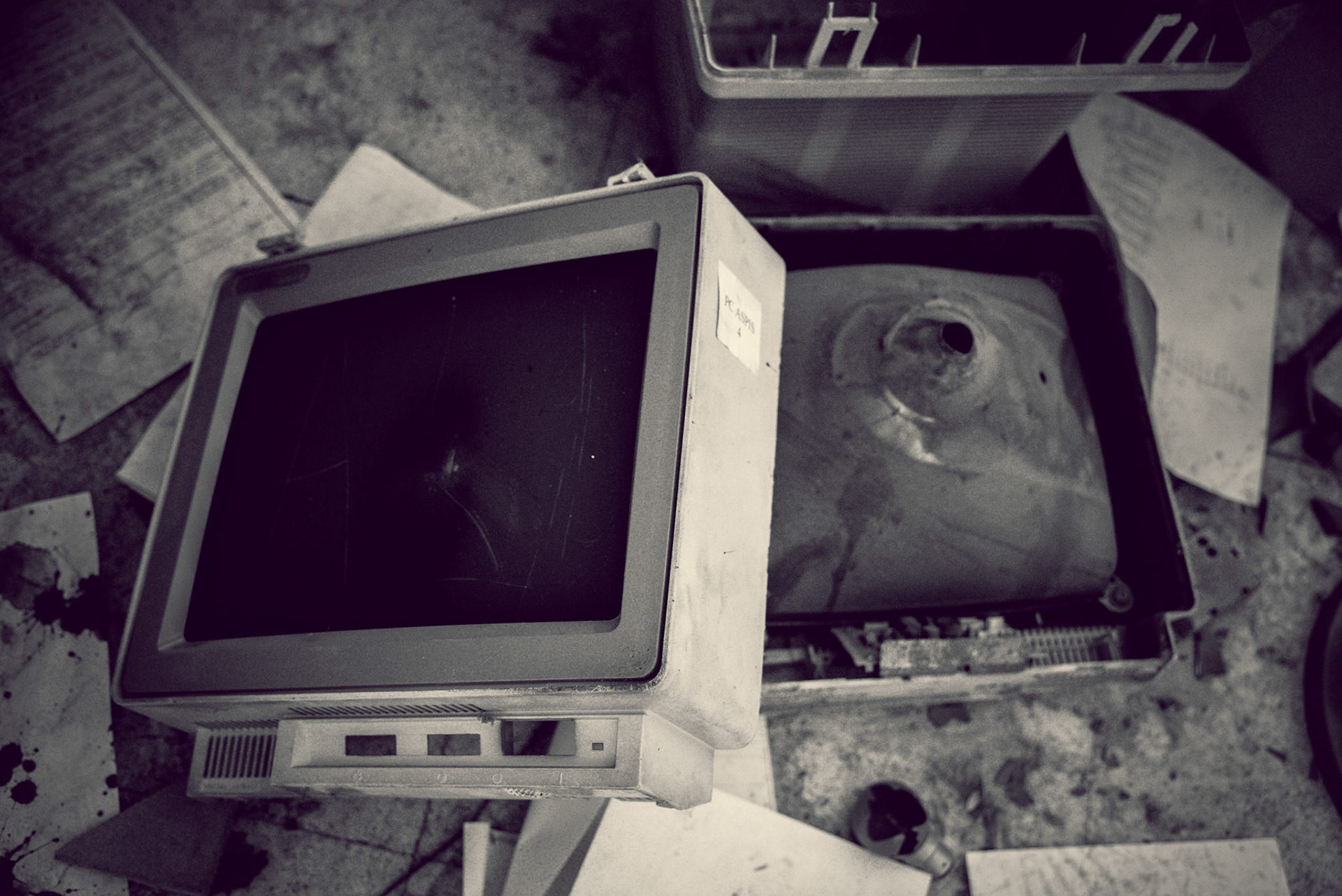 Urban exploration in an abandoned cinema in Nicosia, Cyprus