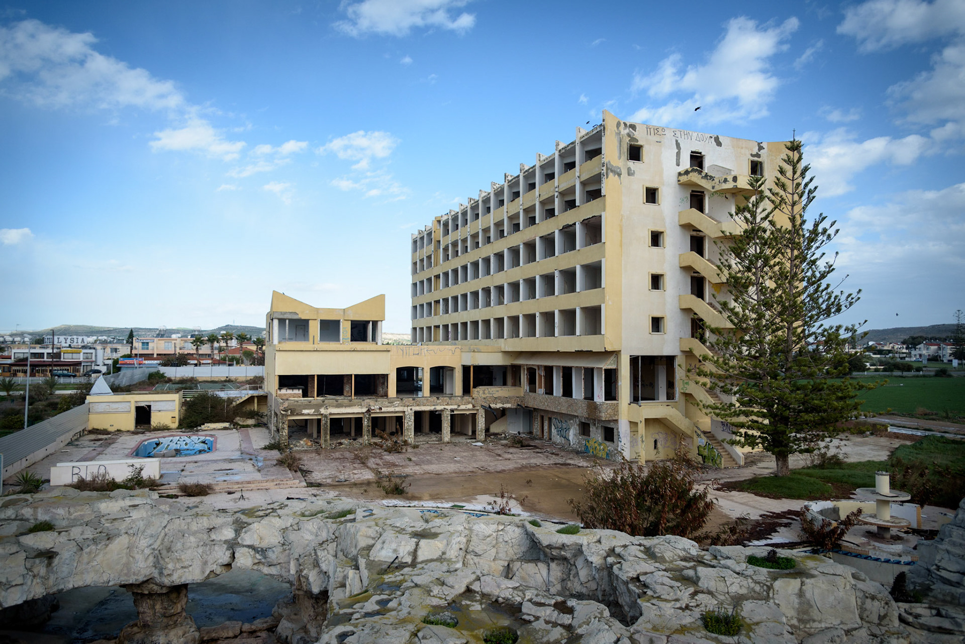 Urban exploration in an abandoned hotel in Larnaca, Cyprus