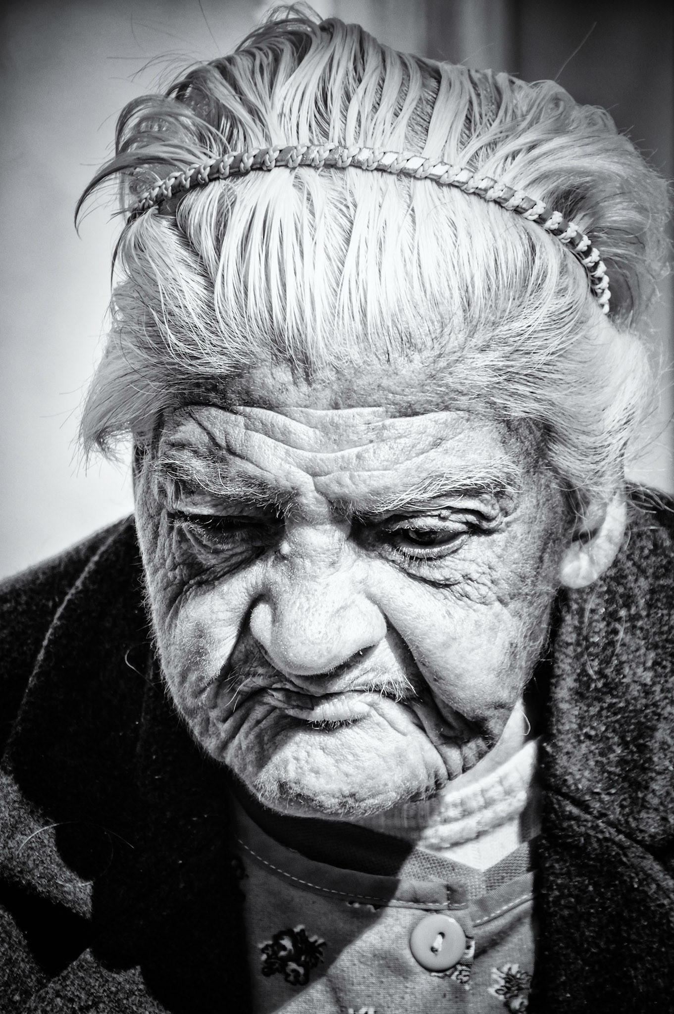 Found this nice old lady outside her house in Old Nicosia enjoying the sun.