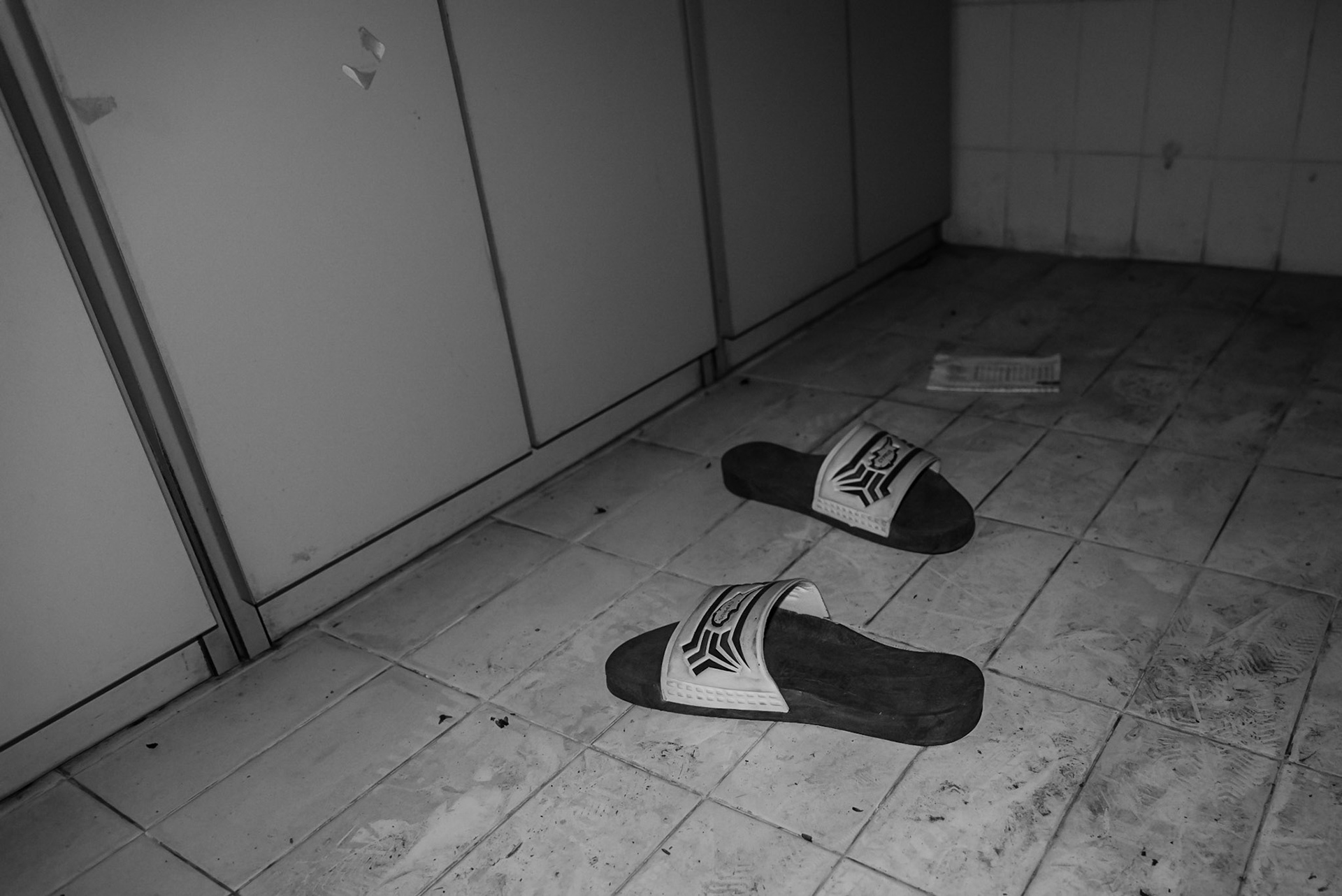 Cyprus beach slippers found in the locker rooms of the hotel