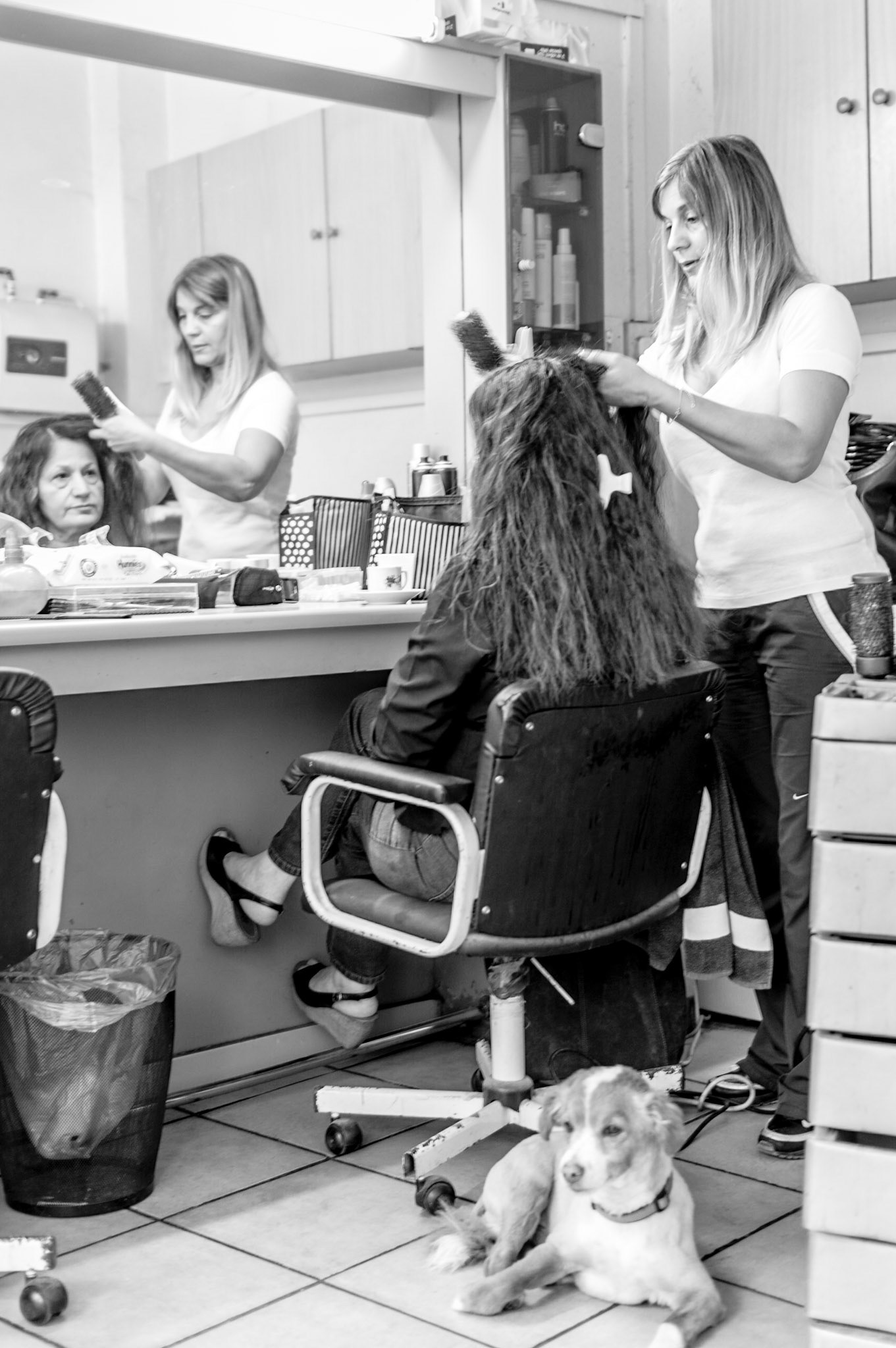 Small neighbourhood hair salon in Old Nicosia, Cyprus