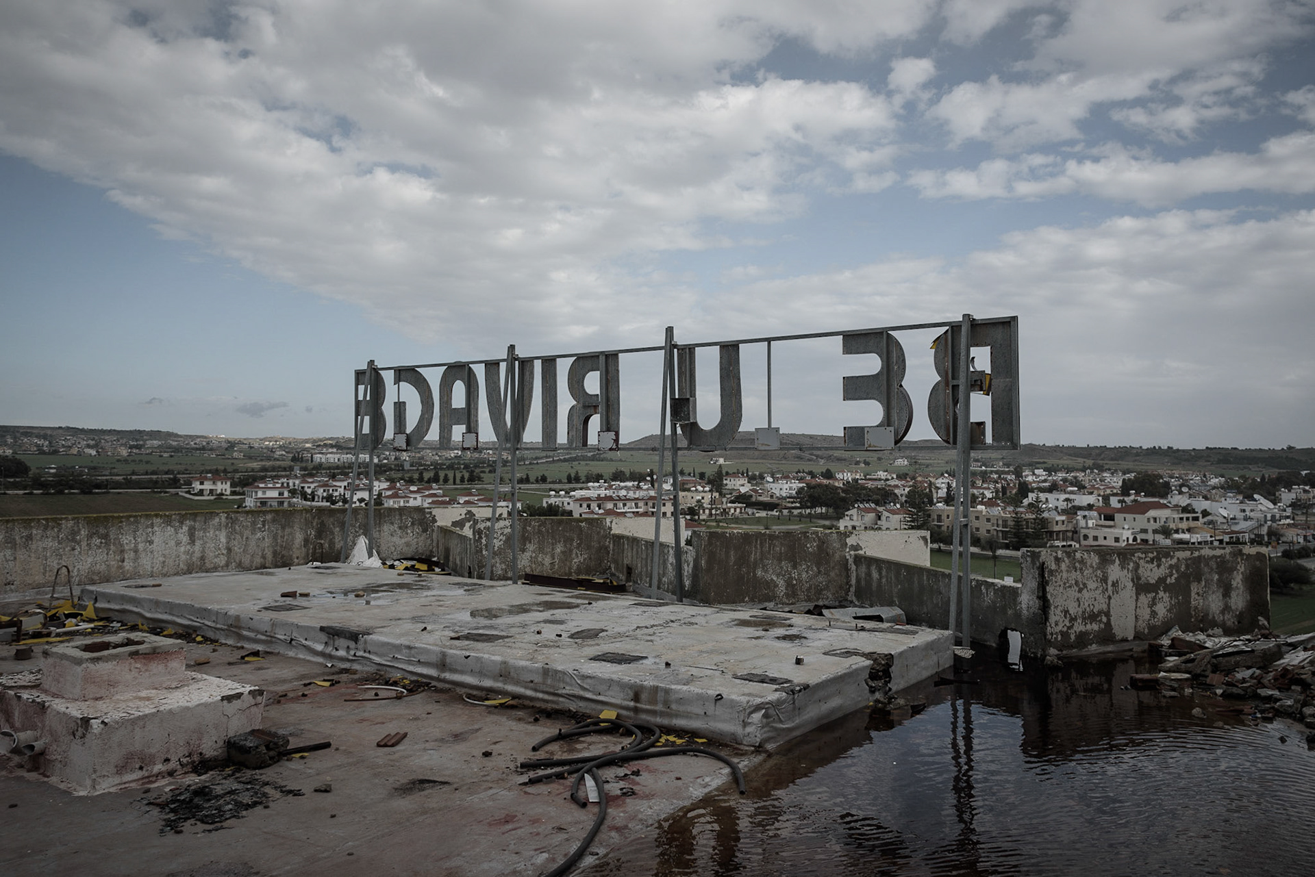 Urban exploration in an abandoned hotel in Larnaca, Cyprus
