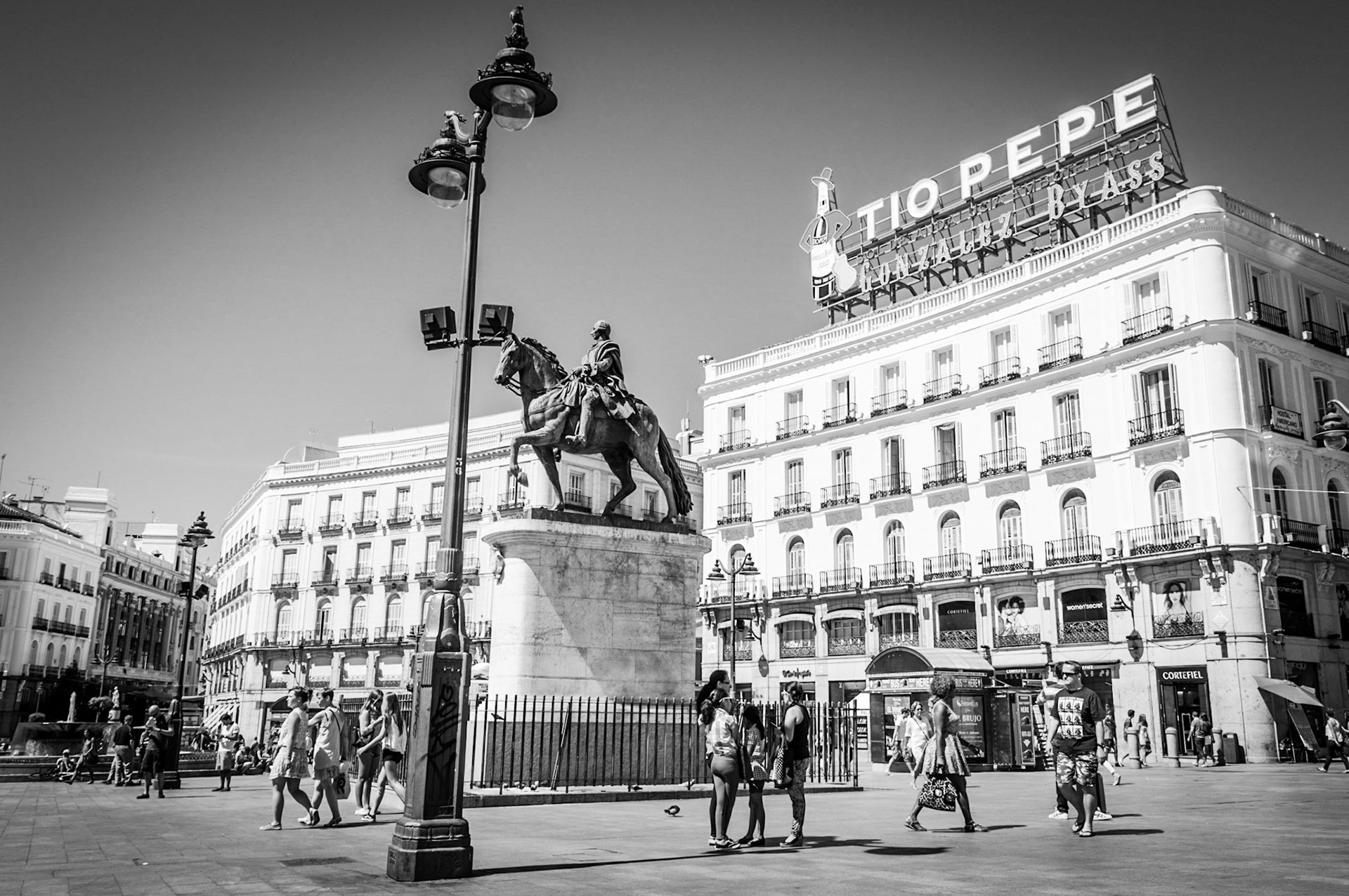 Plaza Puerta Del Sol in Madrid, Spain