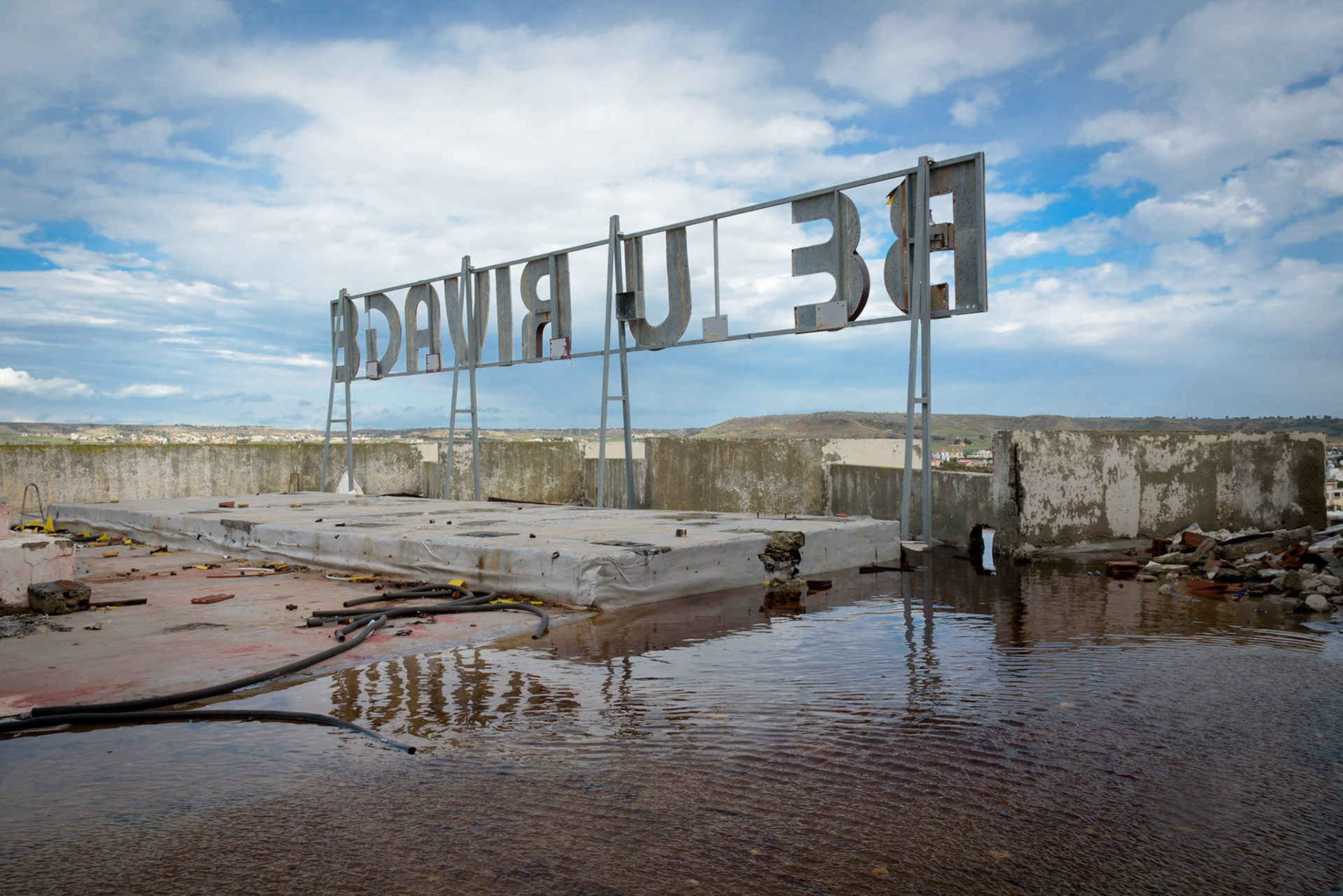 Urban exploration in an abandoned hotel in Larnaca, Cyprus