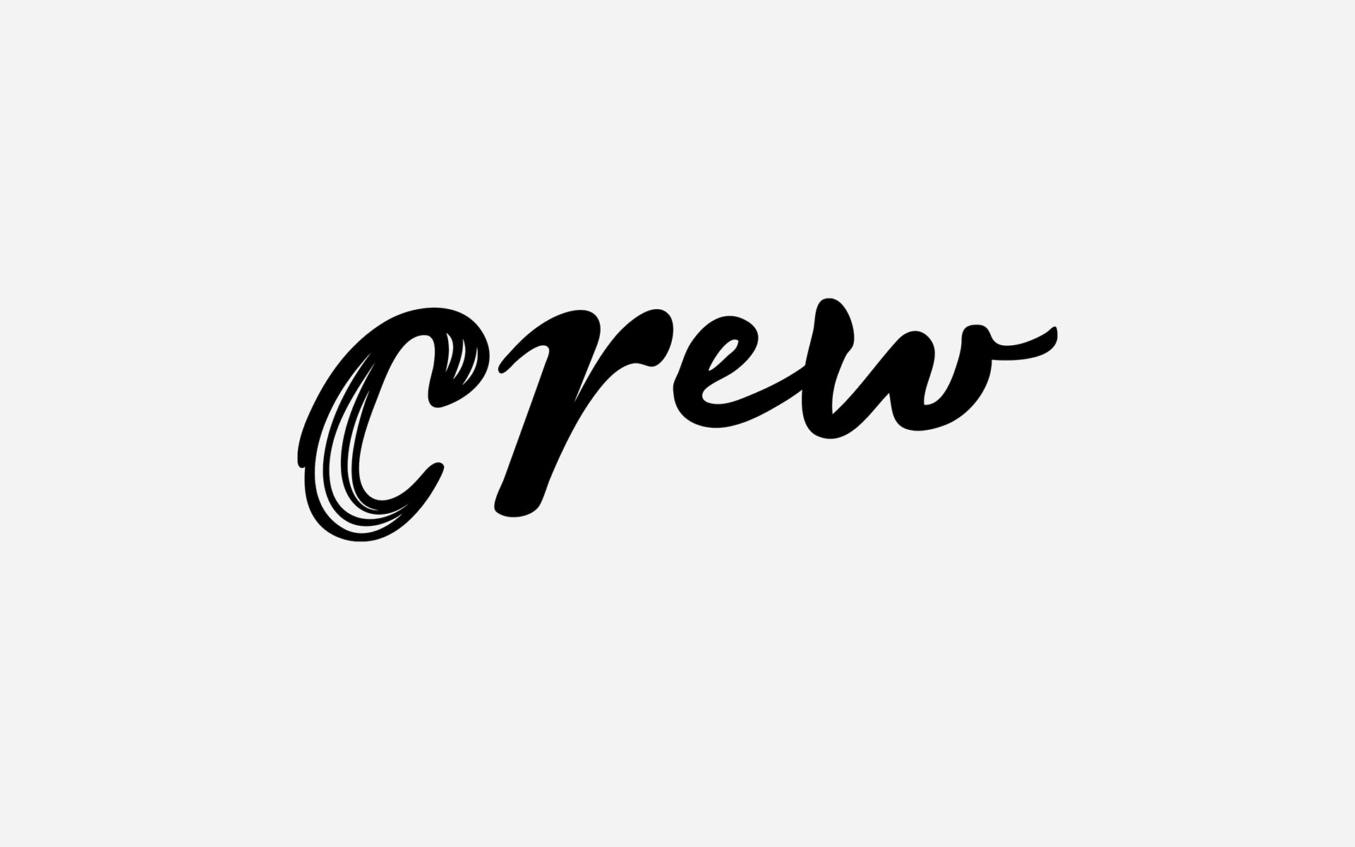 「Crew」ロゴ デザイン 菅原 鉄博 stilllife