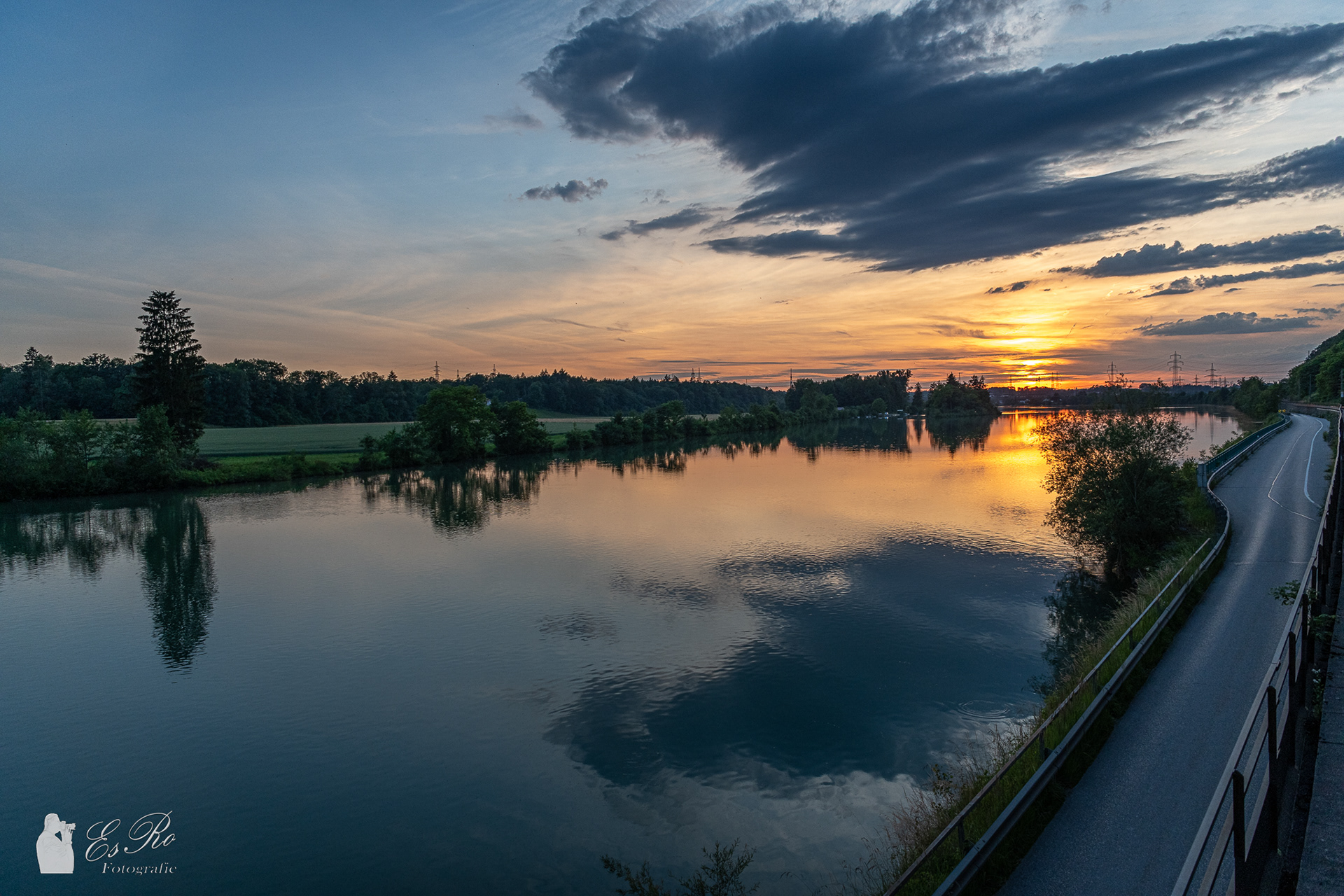 Sonnenuntergang Enns