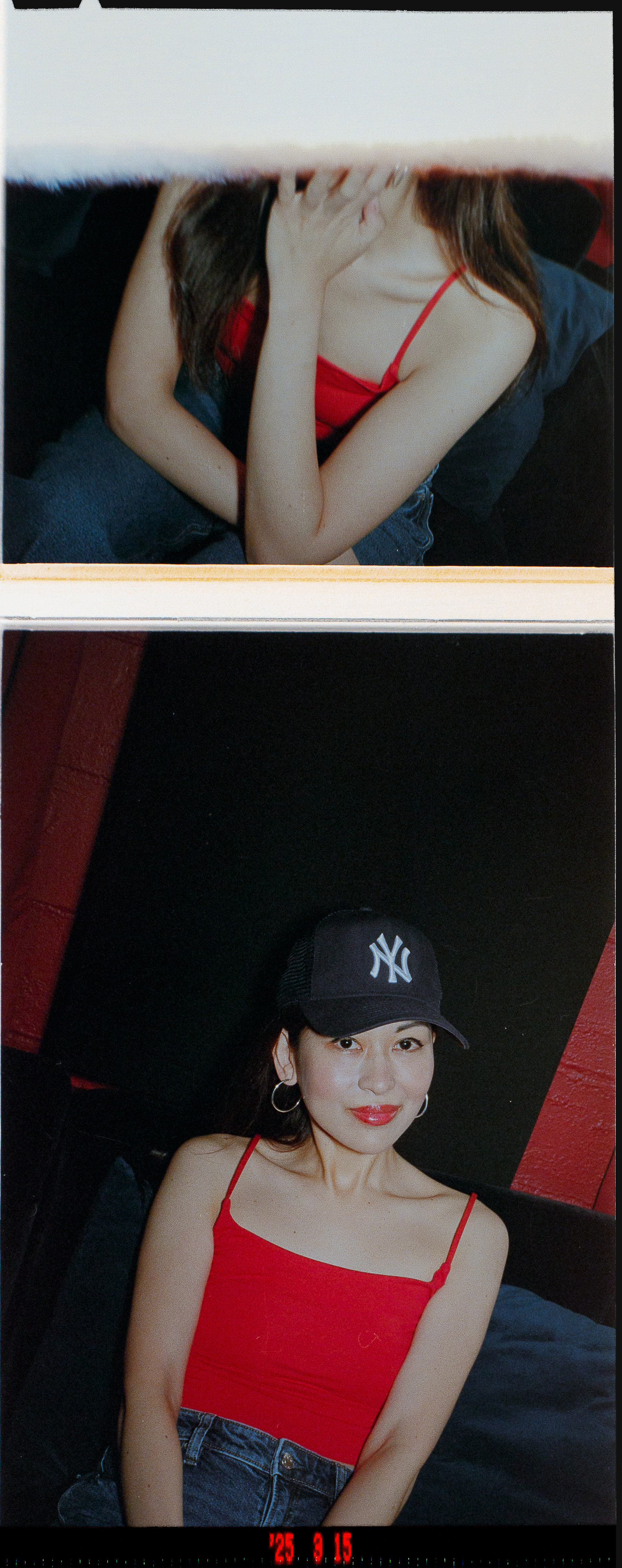 35mm film portrait photography at recording studio in Vancouver