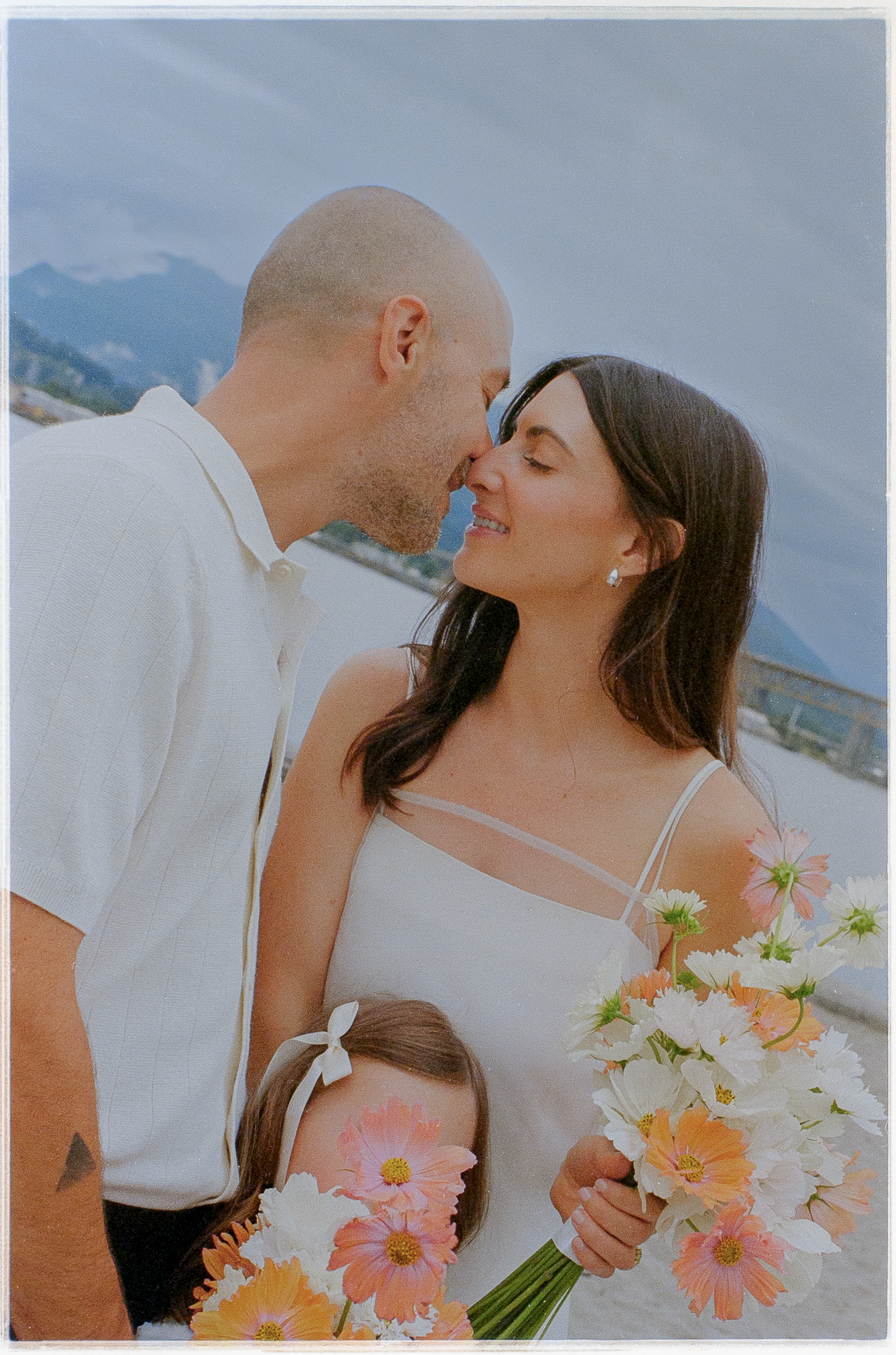 Wedding family photos on 35mm film in Vancouver