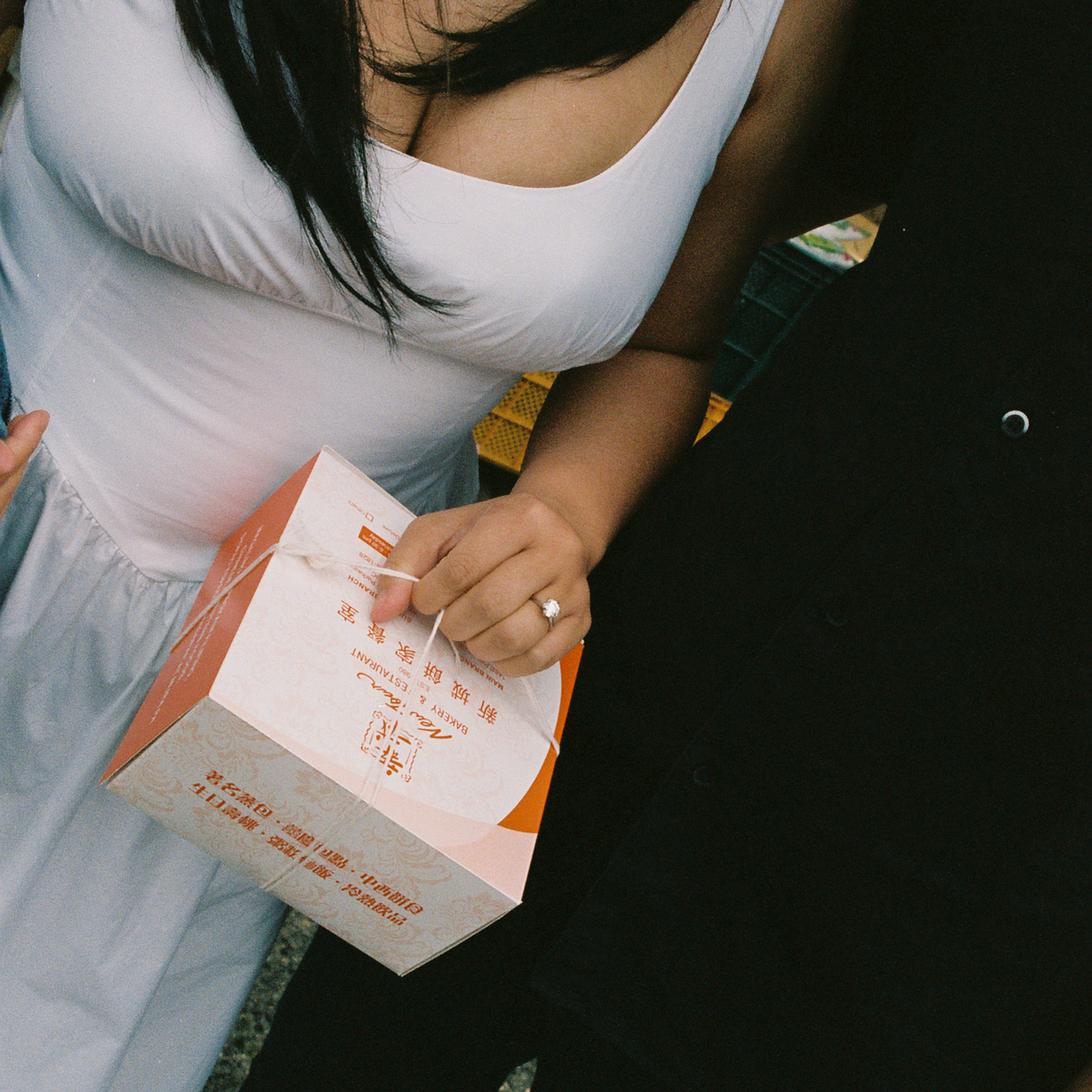 Engagement photography on film in Vancouver