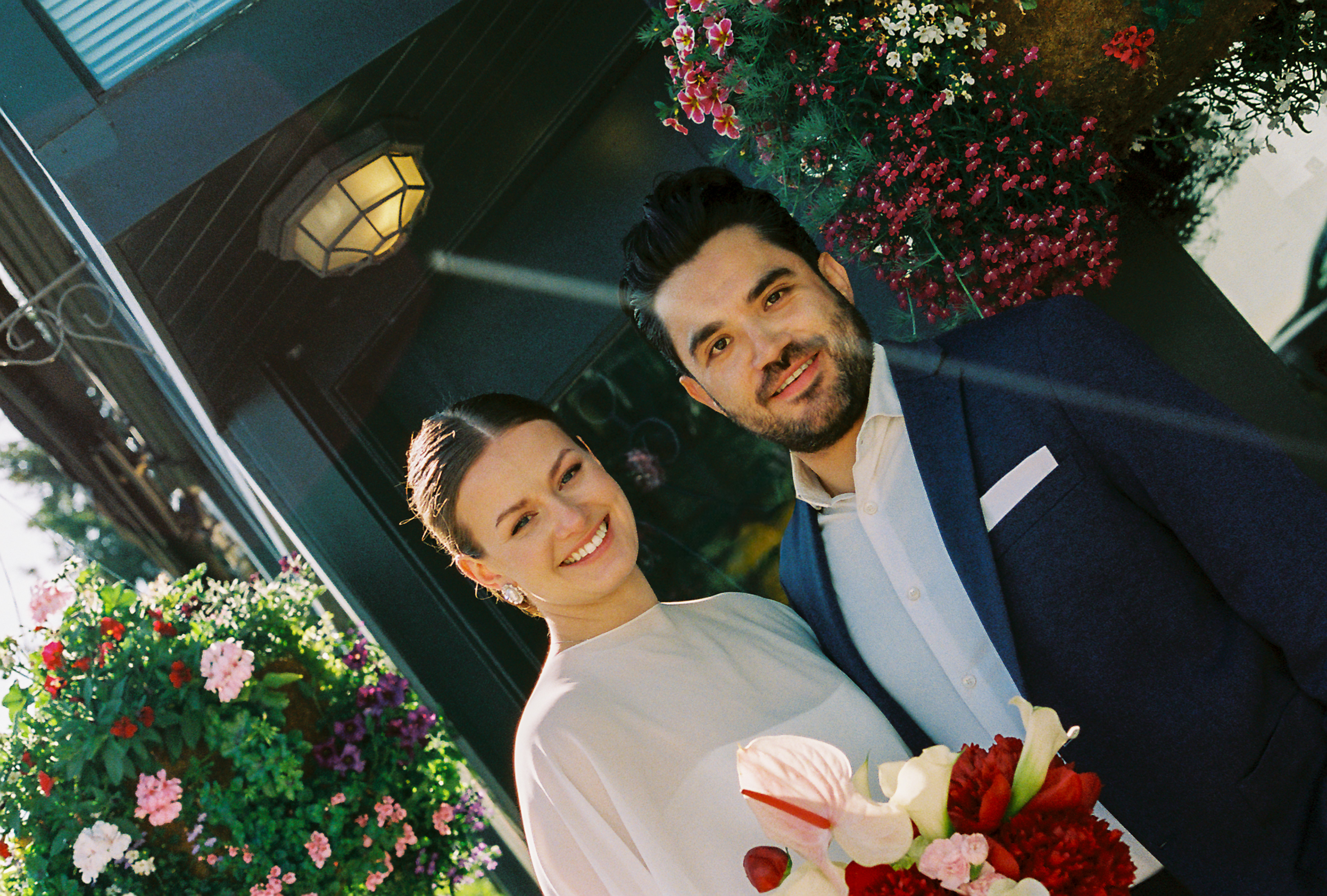 Wedding portraits after civil ceremony in Vancouver BC for S+C