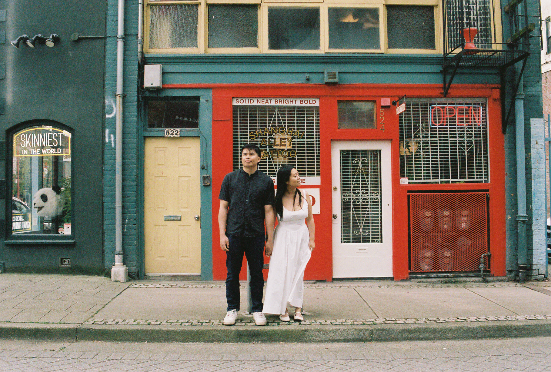 Vancouver engagement photography on flm