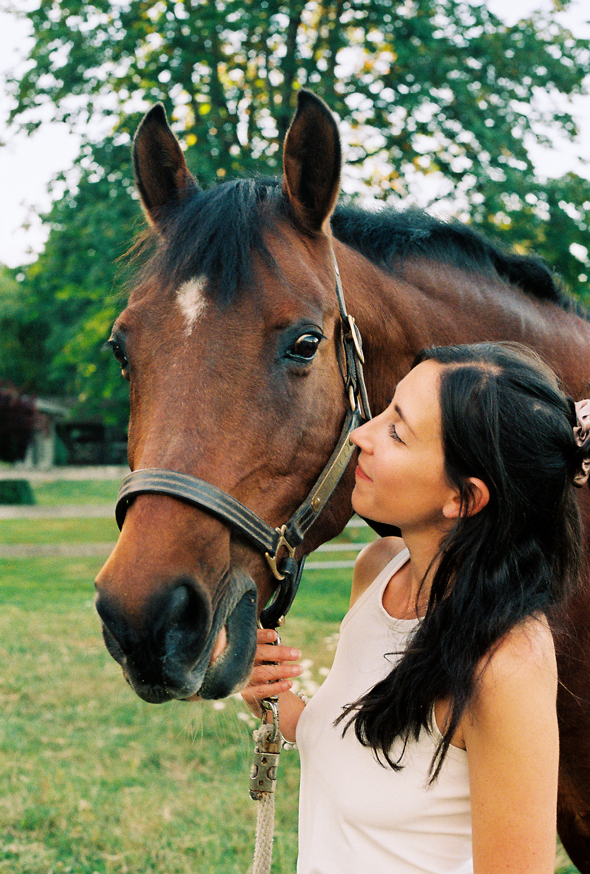 Vancouver Southland's portrait photography on film with A and her horse