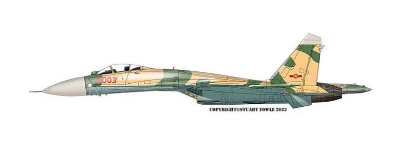 Digital illustrations of Vietnam SU-27SK