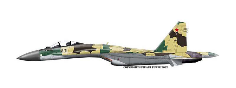 Digital illustrations of Russian SU-35BM