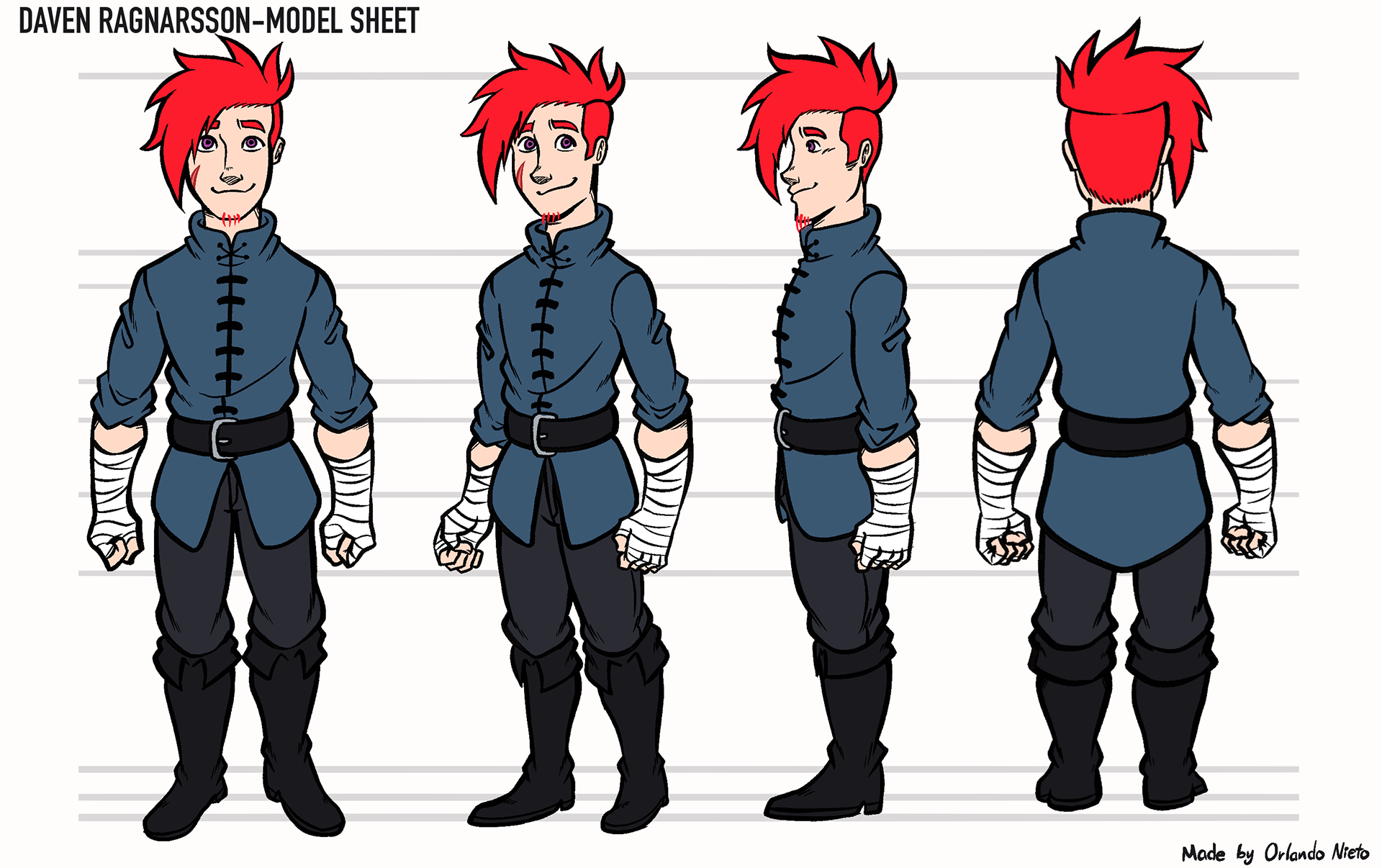 Daven Ragnarsson-Model Sheet