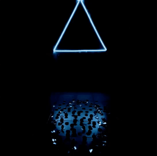 Perspectives 01: Circled triangle. Perspective installation for Cuadrante Festival 2018