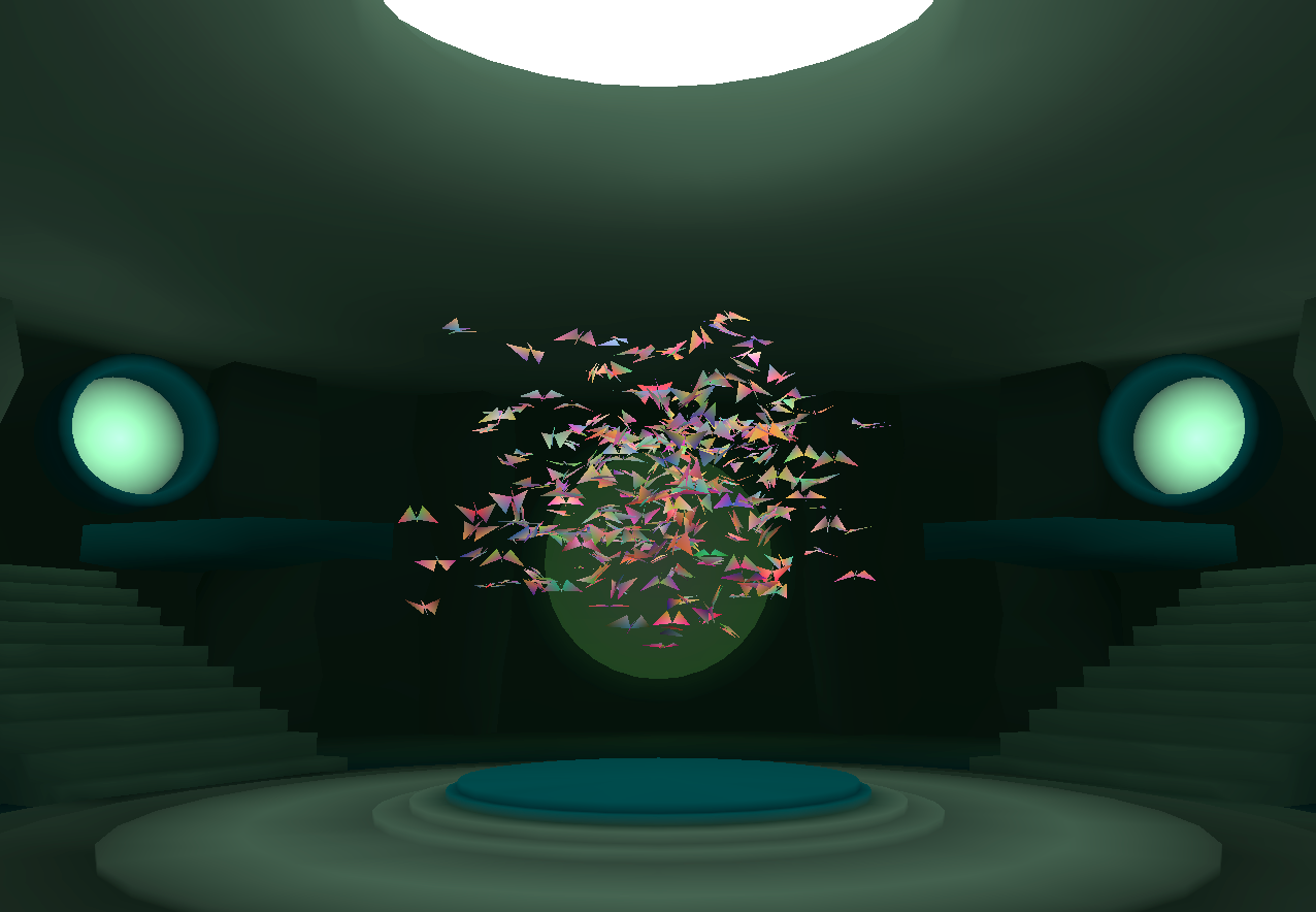 Web based experience with interactive data visualizations using butterflies as data points