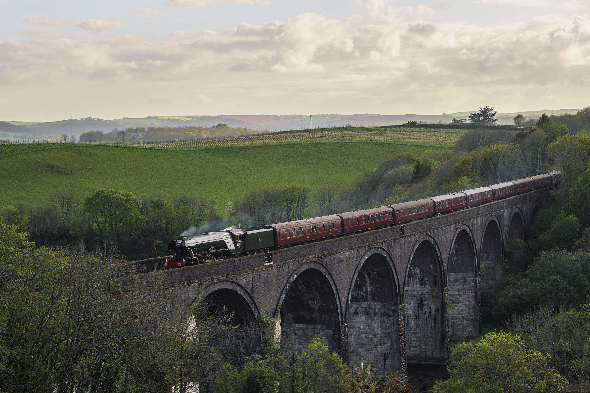 '60103 Flying Scotsman'. Forder Viaduct, Saltash. 30.04.2023