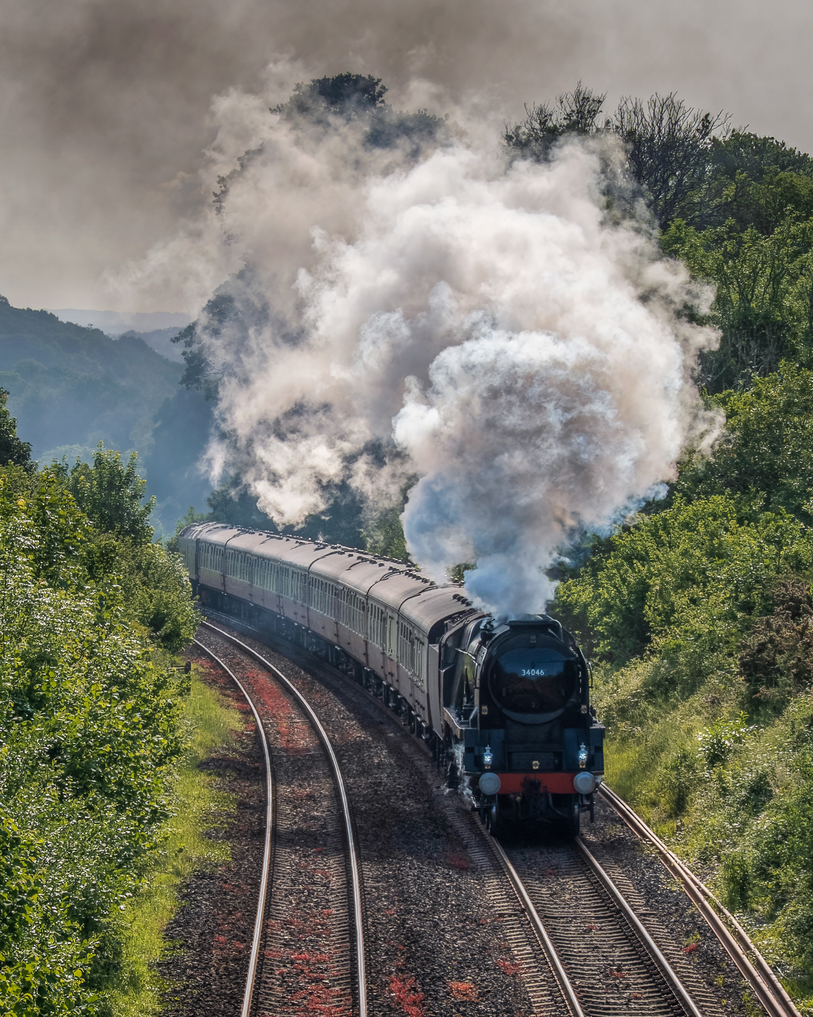 '34046 Braunton'. Hemerdon, Plymouth. 02.06.2025