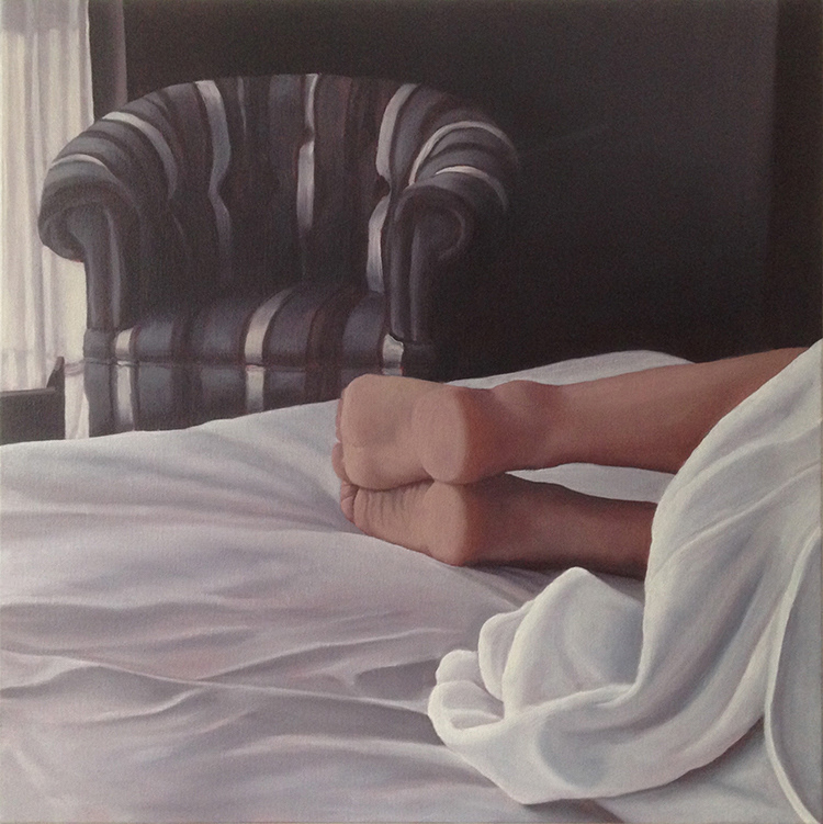 "CENDRILLON" (série) Huile sur toile (65 x 65 cm) - © ADAGP, Paris