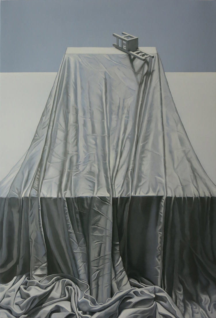"REVE AU COIN DU FEU" (série) Huile sur toile (130 x 89 cm) - © ADAGP, Paris
