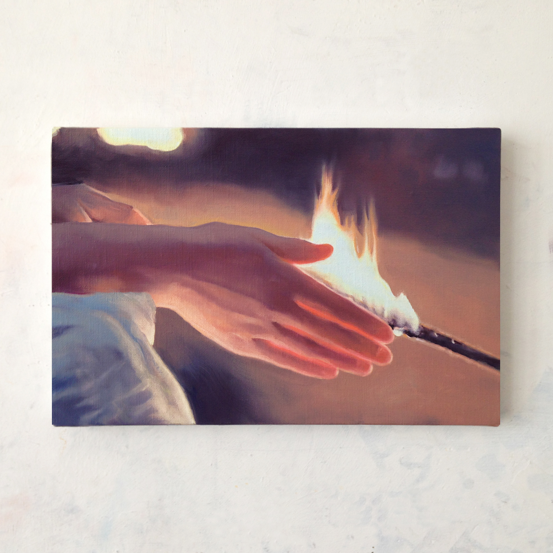 'Jeux interdits"Plastic dream II", huile sur toile_ 80 x 80 cm I", huile sur toile, 30 x 40 cm
