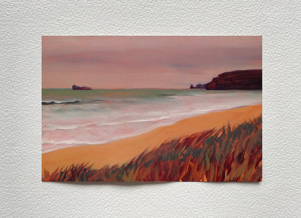 « Marine », huile sur cuivre, 10x15 cm