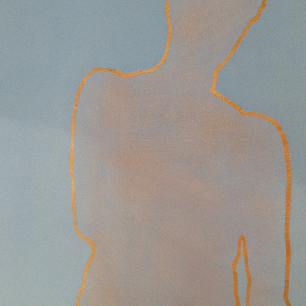 "L'homme de boue", huile sur toile, 186x139 cm, détail